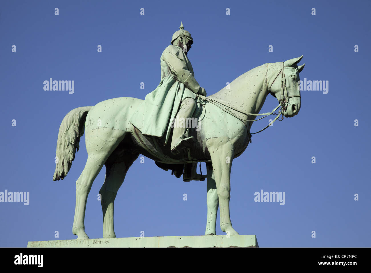 William i, 22.3.1797 - 9.3.1888, imperatore tedesco 18.1.1871 - 9.3.1888, statua equestre, Goslar, Foto Stock