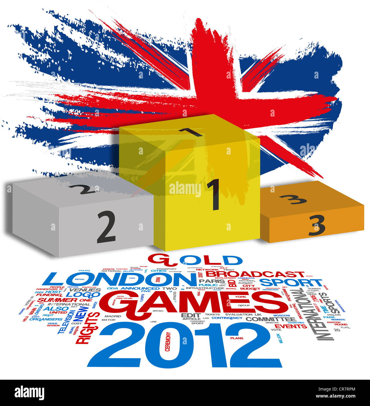 Londra 2012 - medaglie olimpiche Foto Stock