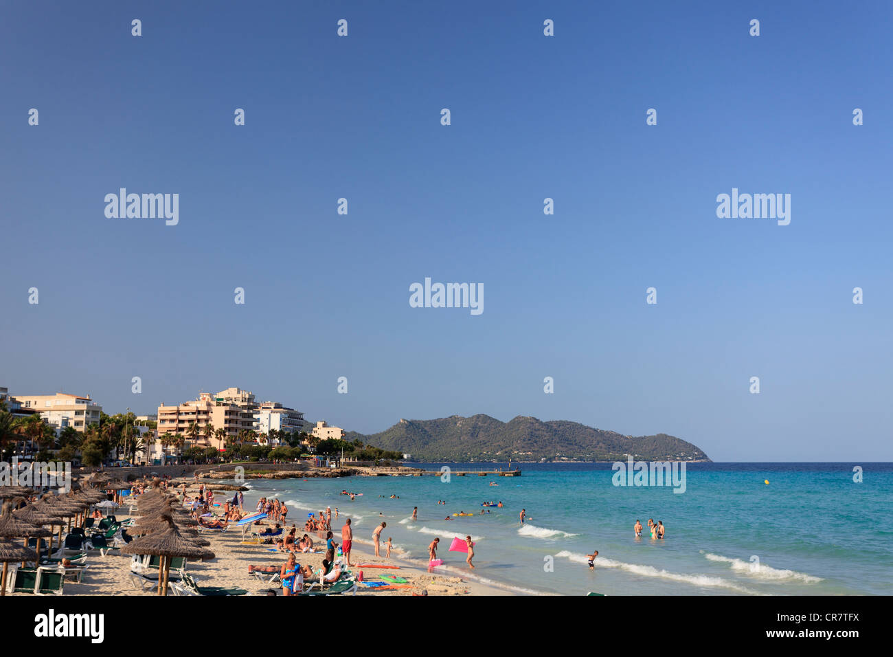 Isole Baleari Spagna Maiorca Cala Millor Beach Foto Stock