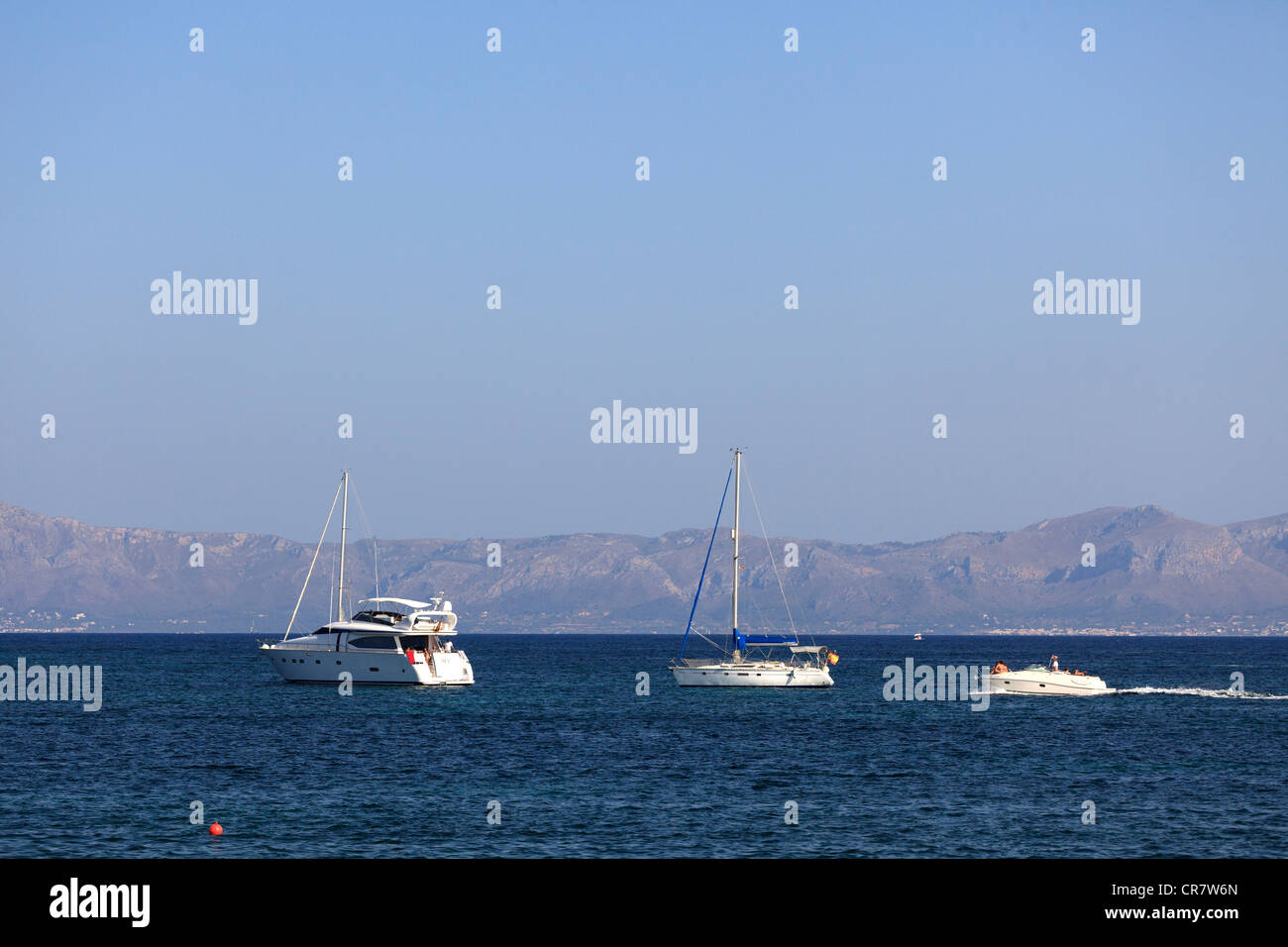 Isole Baleari Spagna, Mallorca, Bahia de Alcudia (la più grande area resort di Mallorca) Foto Stock