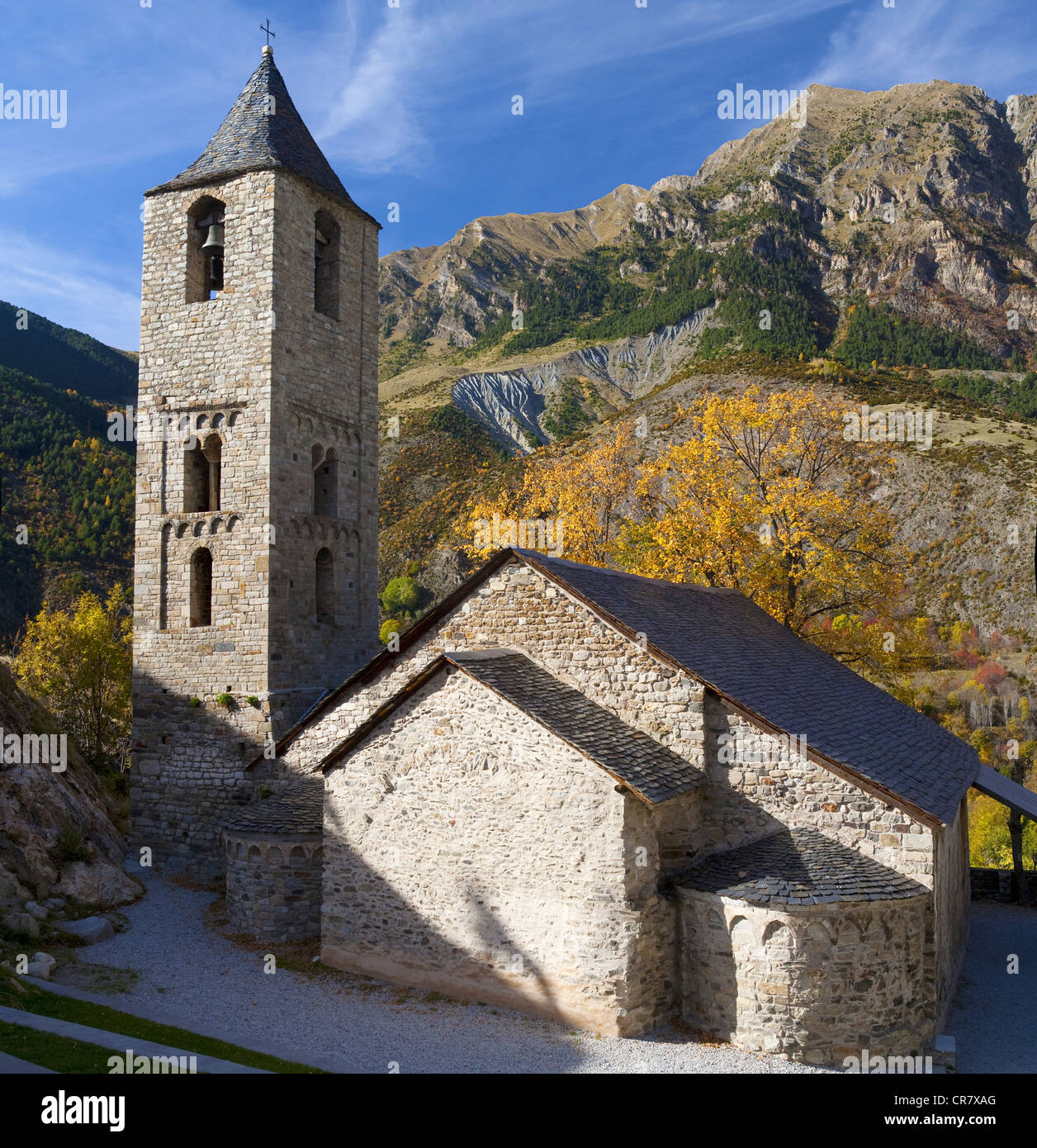 In Spagna, in Catalogna, Boi valley, Boi chiesa Foto Stock