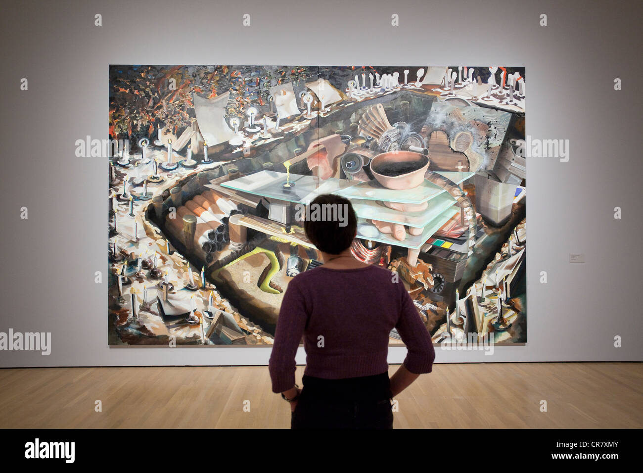 Canada Quebec, Montreal, museo di arte contemporanea, MAC mostra di Etienne Zack Foto Stock