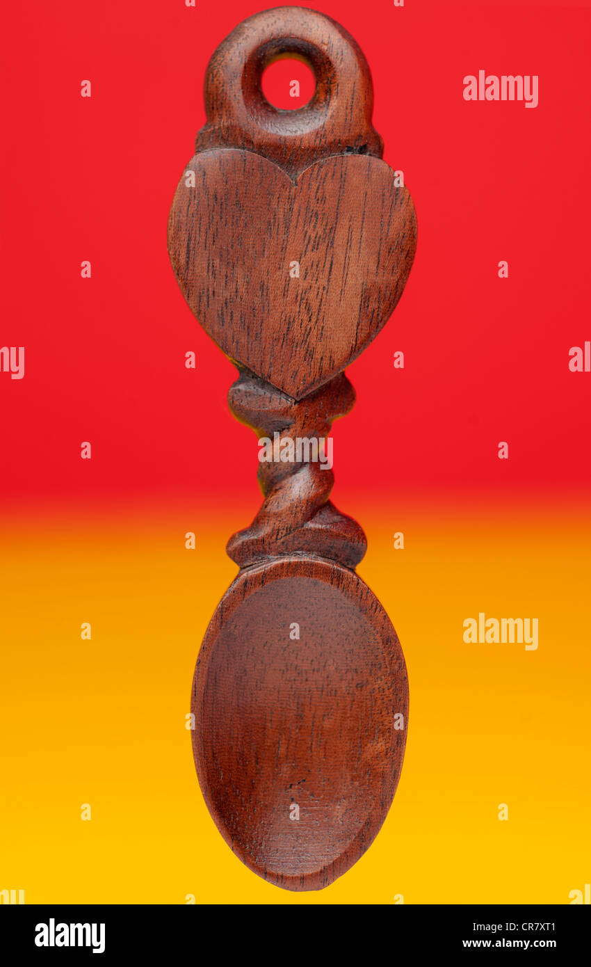Lovespoon legno Foto Stock