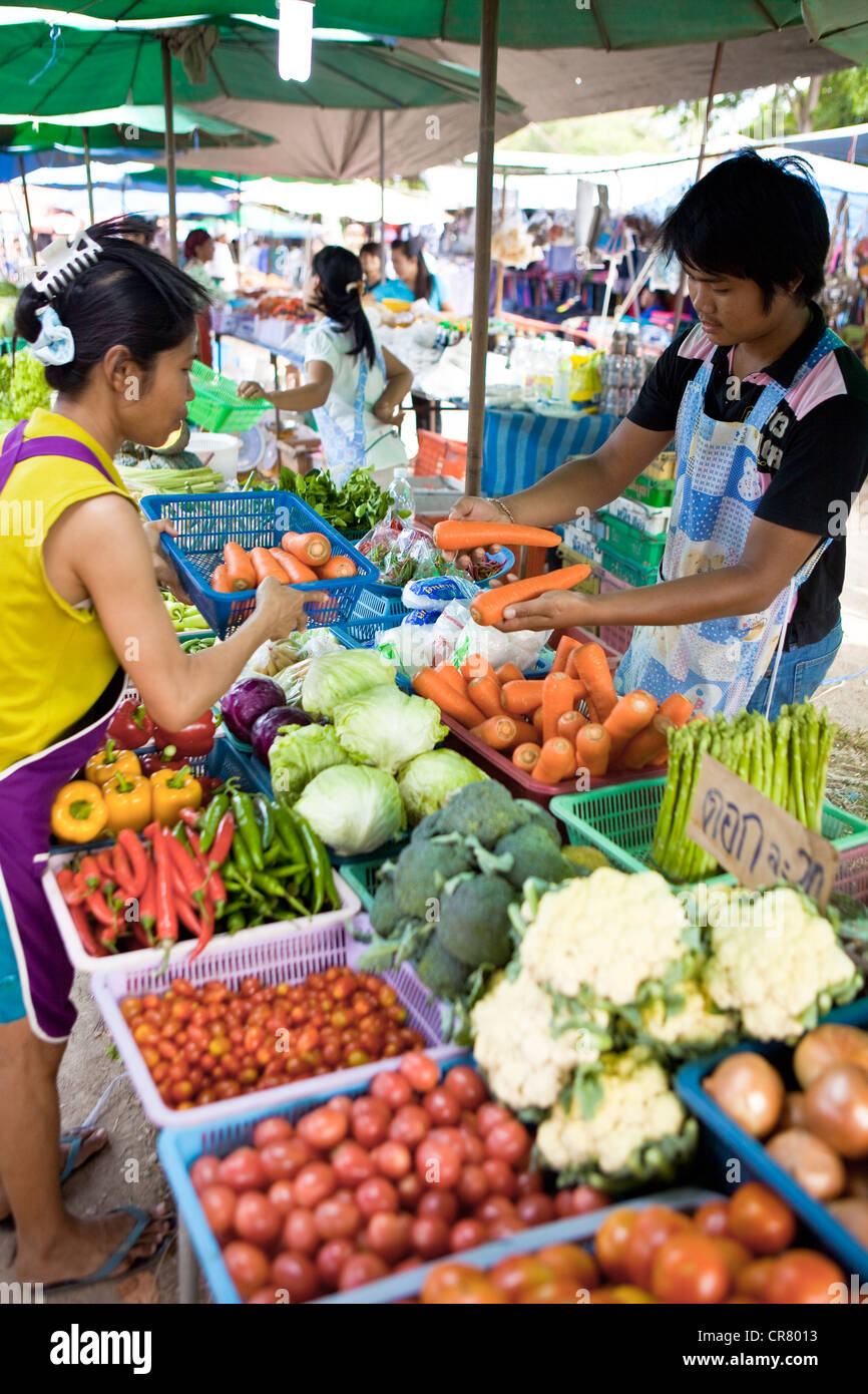 Thailandia Phuket Provincia, Phuket, mercato di Rawai Foto Stock