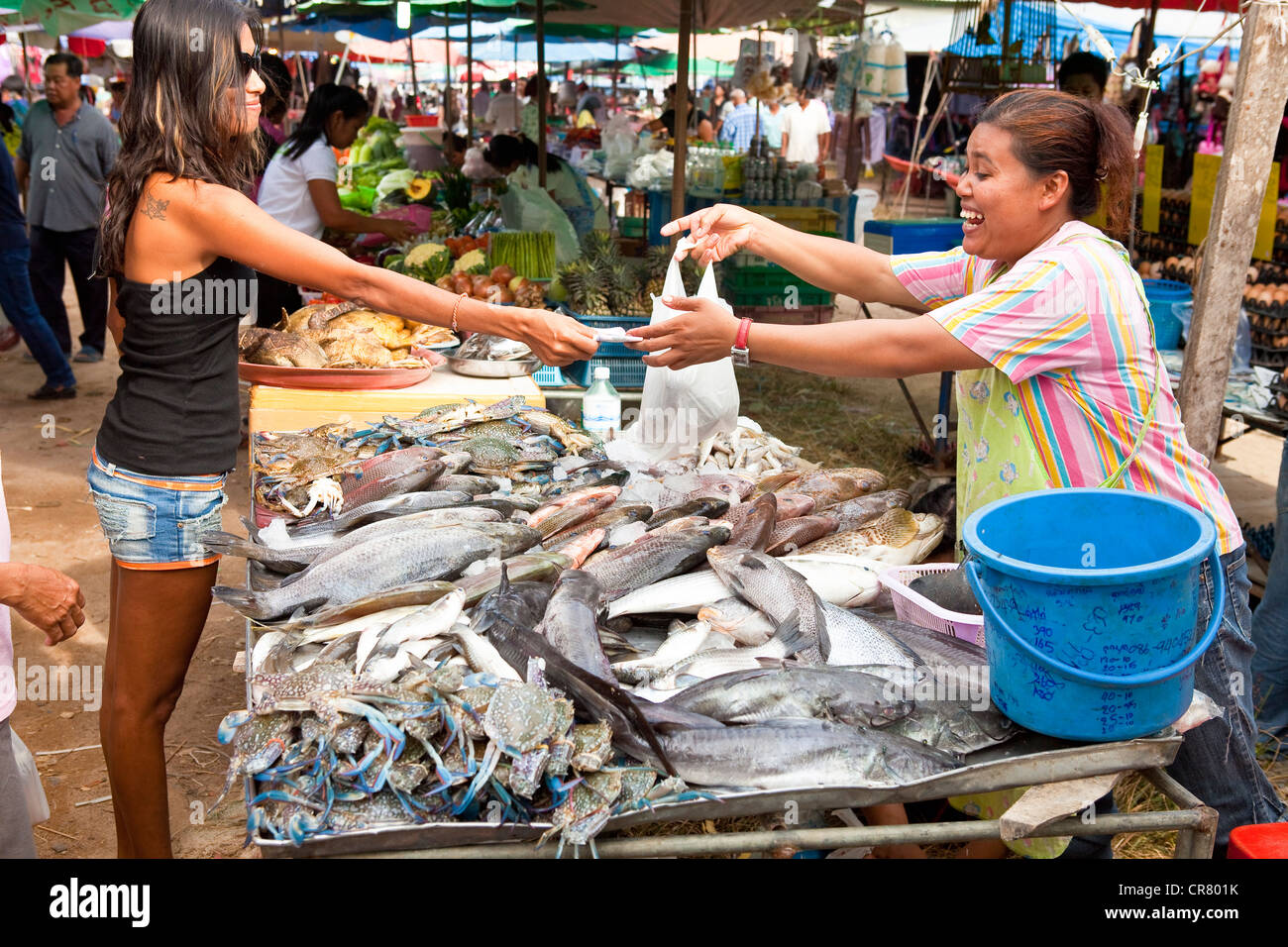 Thailandia Phuket Provincia, Phuket, mercato di Rawai Foto Stock