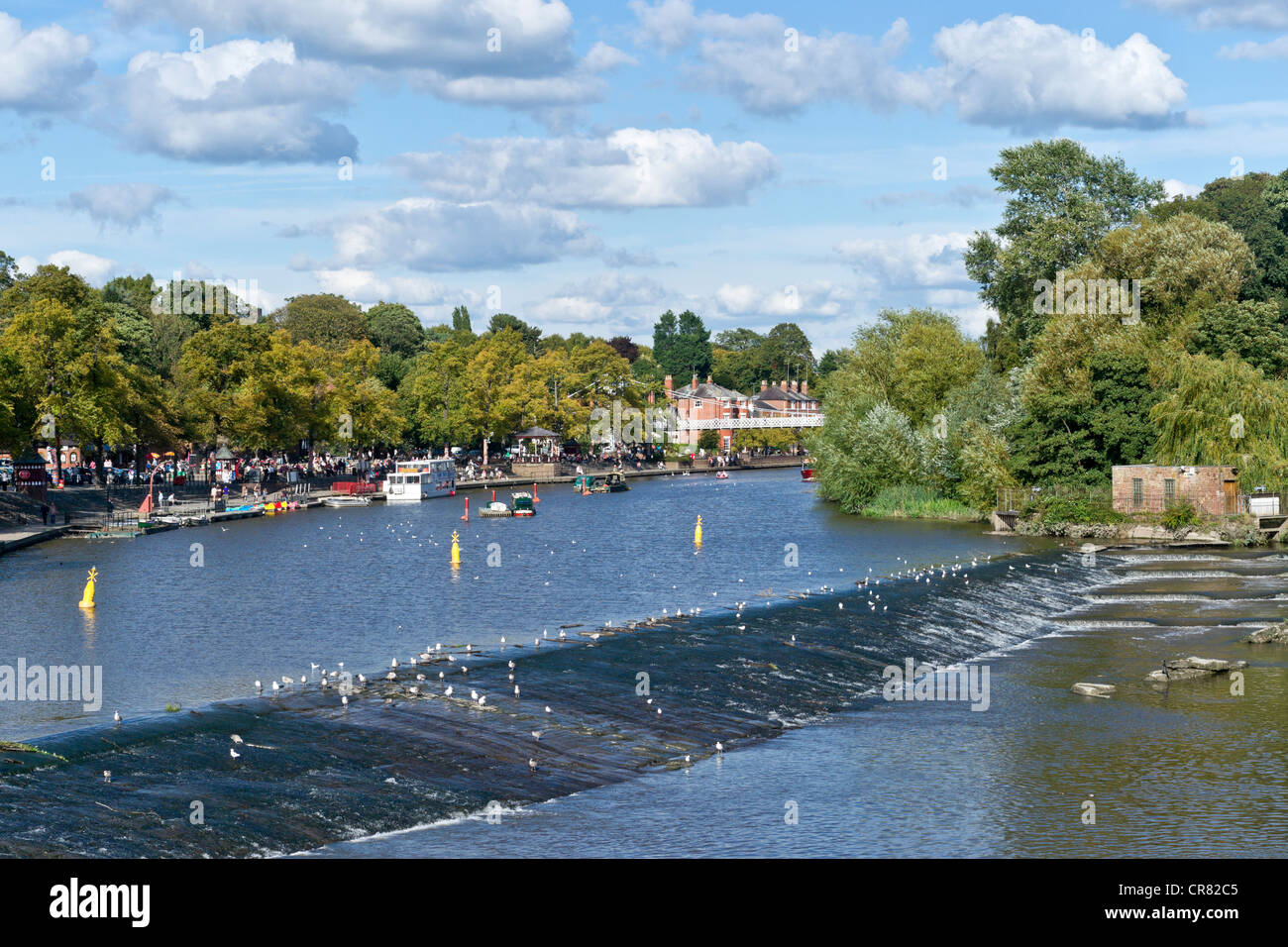 Chester è una città nel Cheshire, Inghilterra. Giacente sul fiume Dee Foto Stock