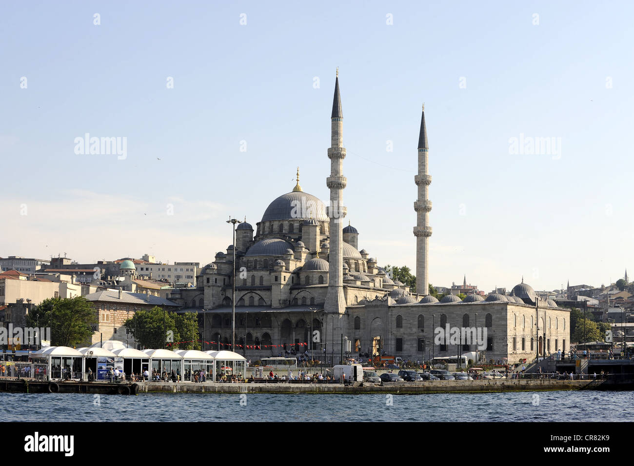 Yeni Cami, Nuova Moschea, Eminoenue distretto, Golden Horn, Halic, Istanbul, Turchia Foto Stock