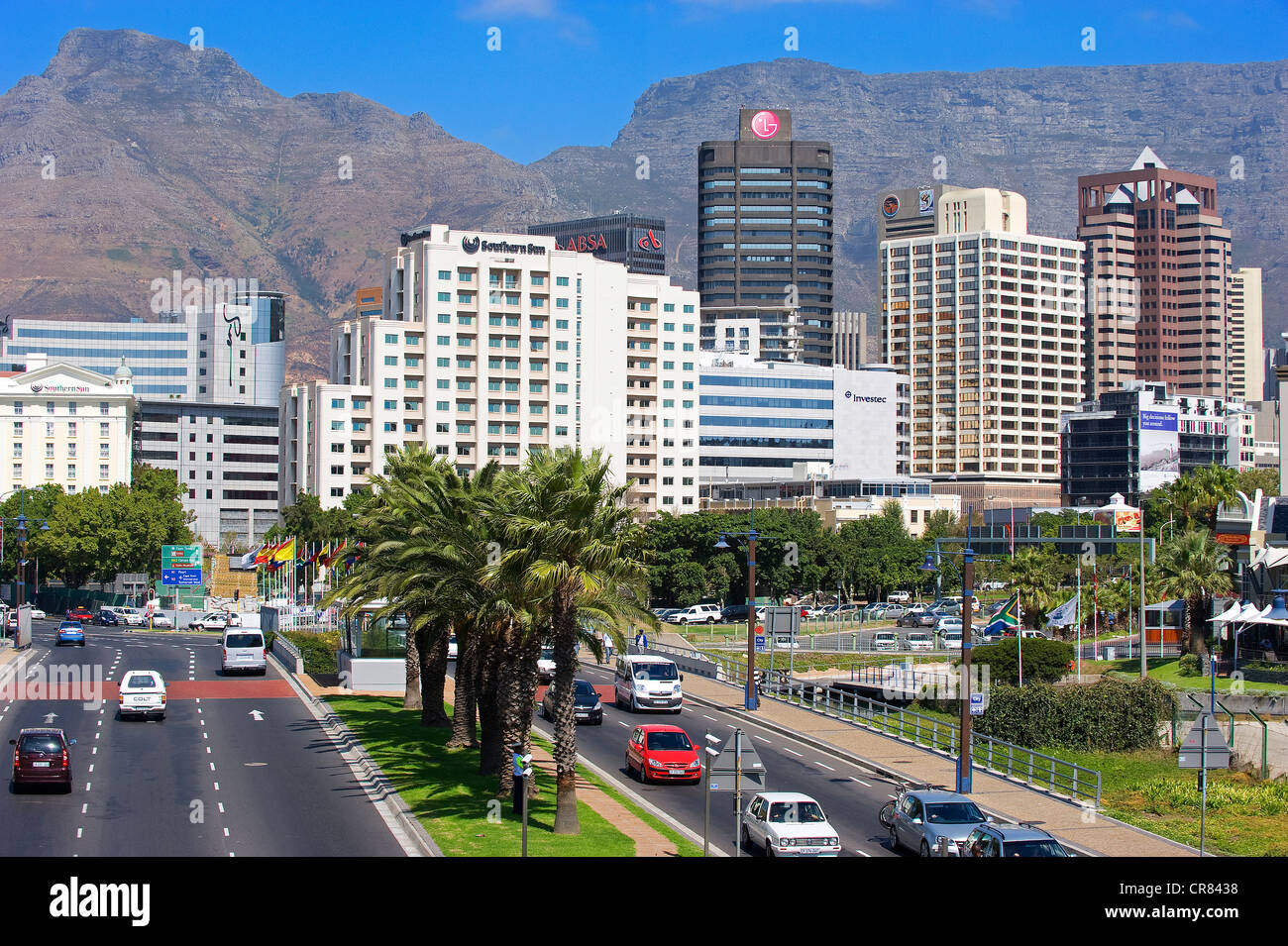 Sud Africa, Western Cape, Cape Town, centro città Foto Stock