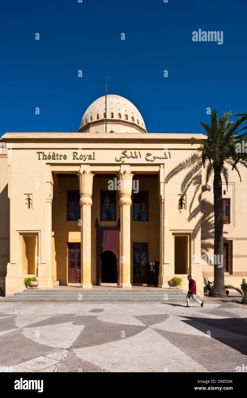 Il Marocco, Alto Atlante, Marrakech città imperiale, medina Patrimonio Mondiale UNESCO, quartiere di Gueliz, il Theatre Royal opera Foto Stock