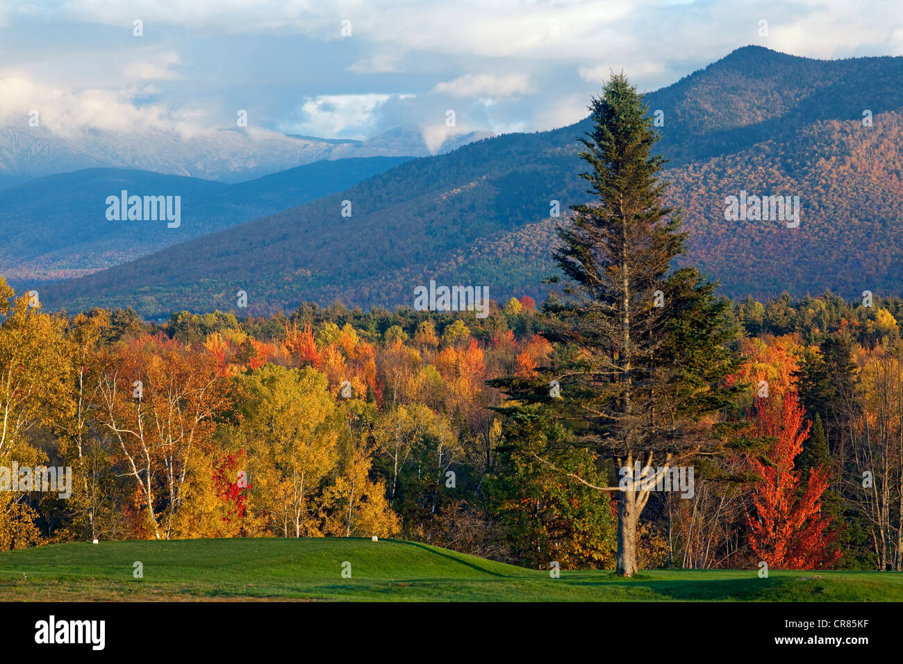 Stati Uniti, New England, New Hampshire, White Mountain National Forest in Autunno colori Foto Stock