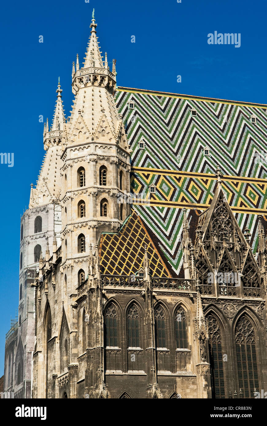 Austria, Vienna, centro storico Patrimonio Mondiale UNESCO, Stephandom (Cattedrale di St Stephen) Foto Stock