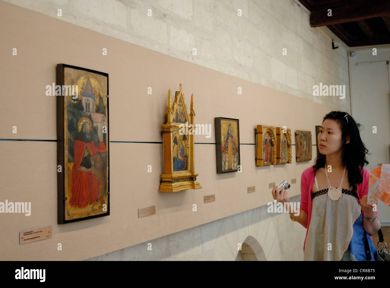 Francia, Vaucluse, Avignone, museo del piccolo palazzo costruito nel 1317 dal cardinale Beranger sono Fredol Foto Stock