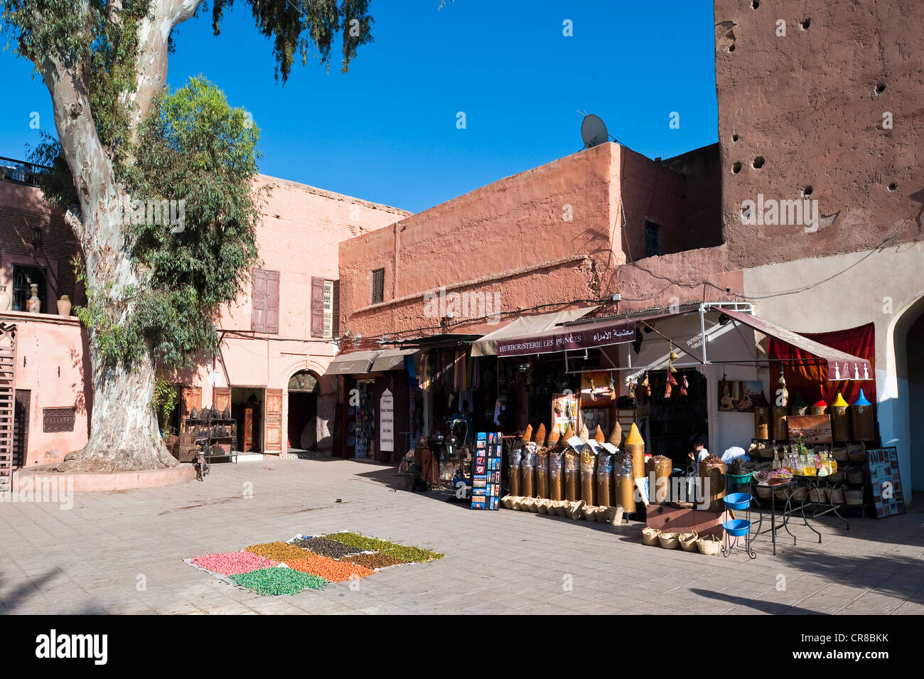 Il Marocco, Alto Atlante, Marrakech città imperiale, medina Patrimonio Mondiale dell'UNESCO, il Mellah, quartiere ebraico Foto Stock
