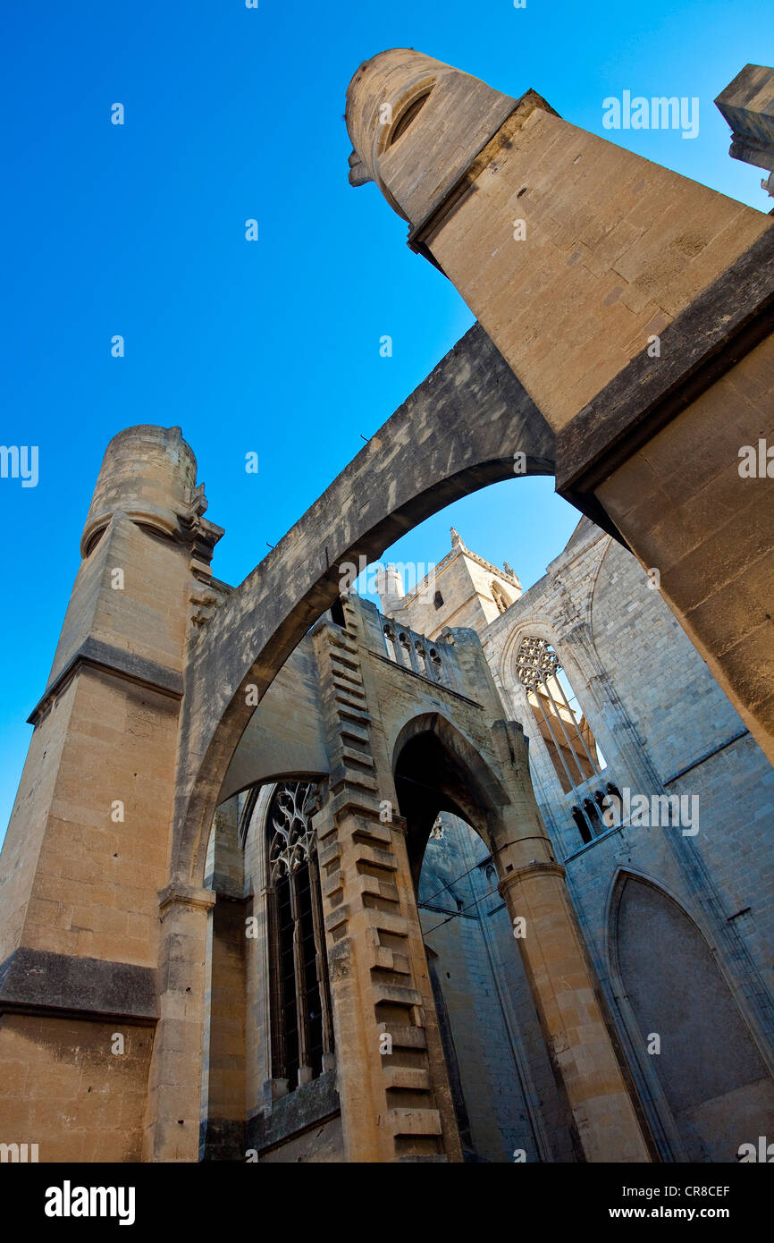 Francia, Aude, Narbonne, Cattedrale Saint Just et Saint Pasteur Foto Stock