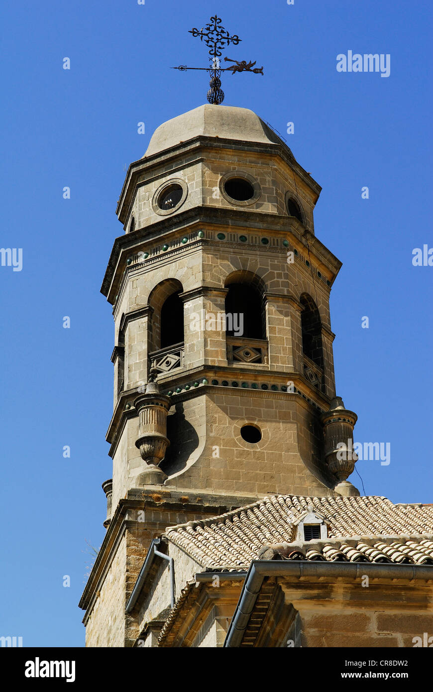 Spagna, Andalusia, provincia di Jaén, Baeza, città patrimonio mondiale dell'UNESCO, il campanile della cattedrale Foto Stock