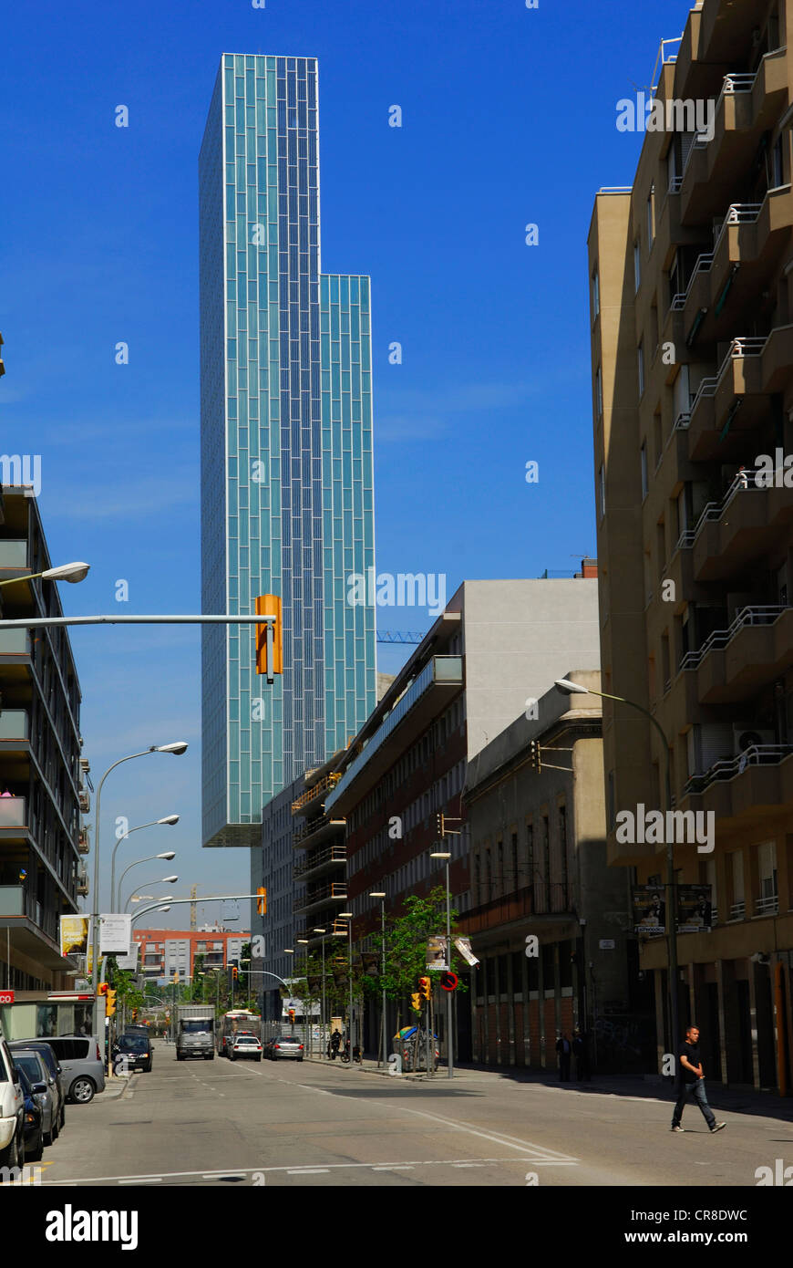 In Spagna, in Catalogna, Barcellona, Me da Sol Melia Hotel dall'architetto Dominique Perrault, carrer Pere IV, 272 - 288 Foto Stock