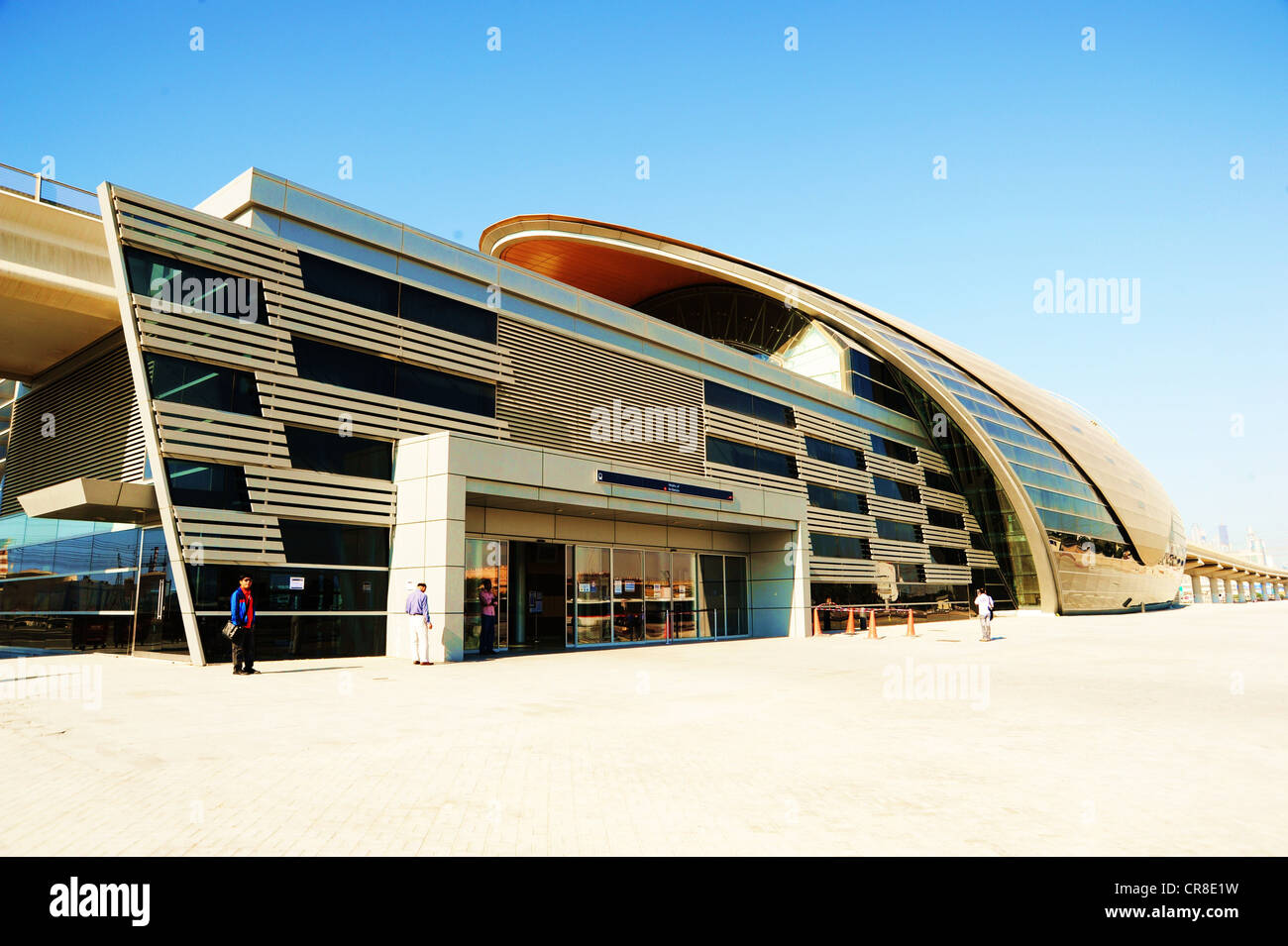 La stazione della metropolitana, Dubai, Emirati Arabi Uniti, Medio Oriente Foto Stock