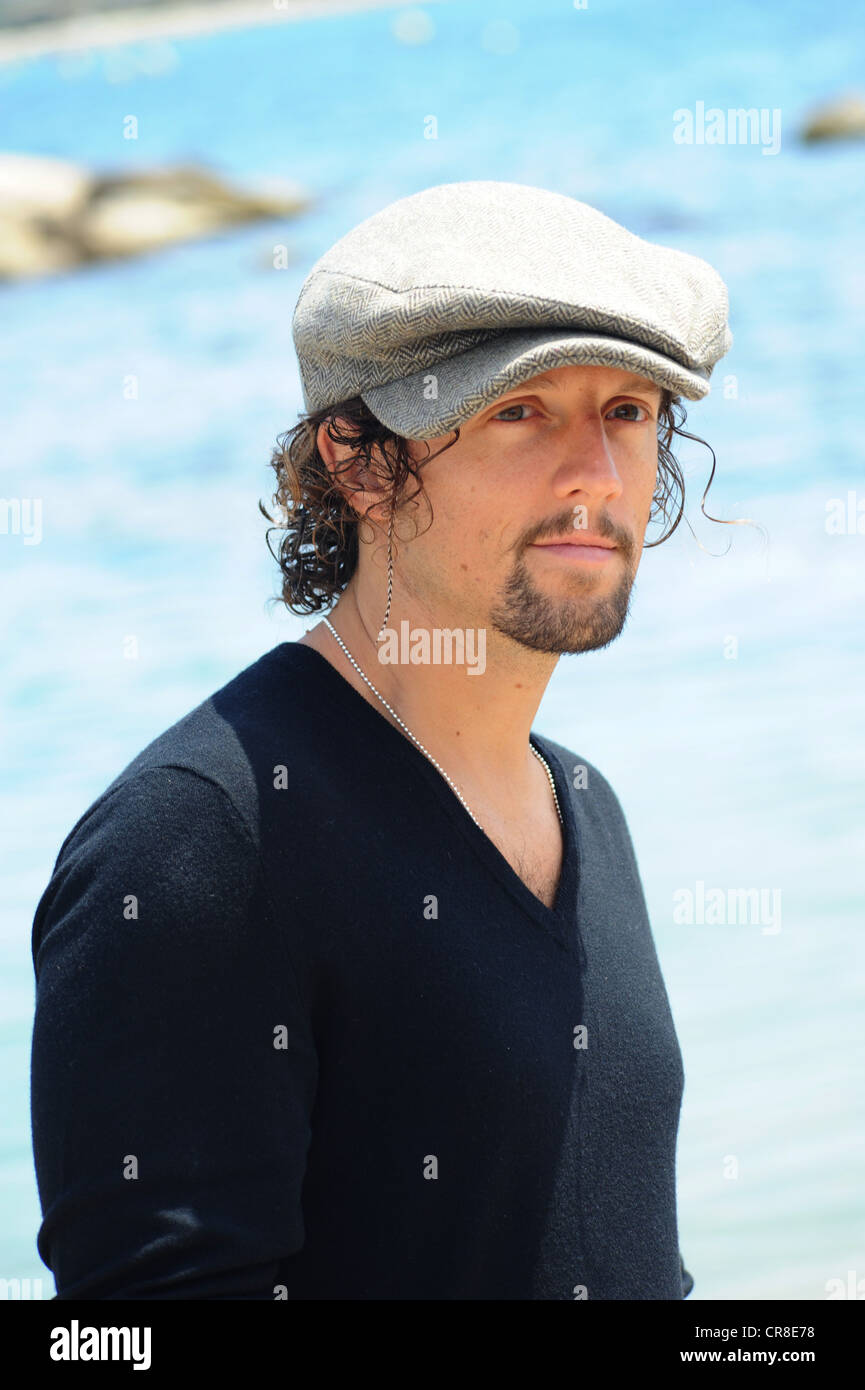 Jason Mraz durante la sessione di foto per il grande fissare al Palais des Festivals, 64th International Film Festival in , France Foto Stock