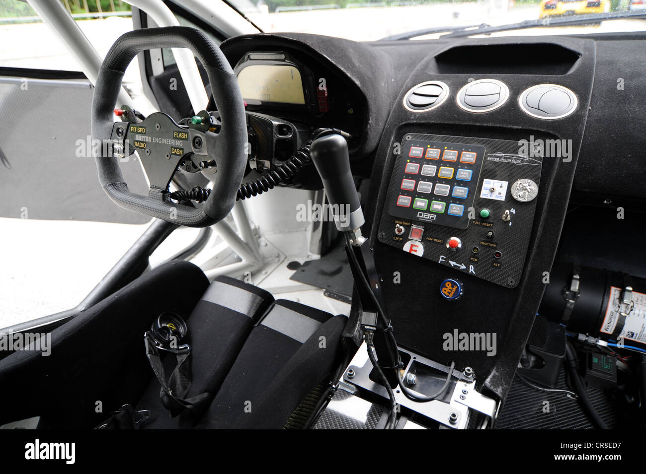 Lamborghini corsa di prova della Reiter LP560 GT3 al Salzburgring race track, Salisburgo, Austria, Europa Foto Stock