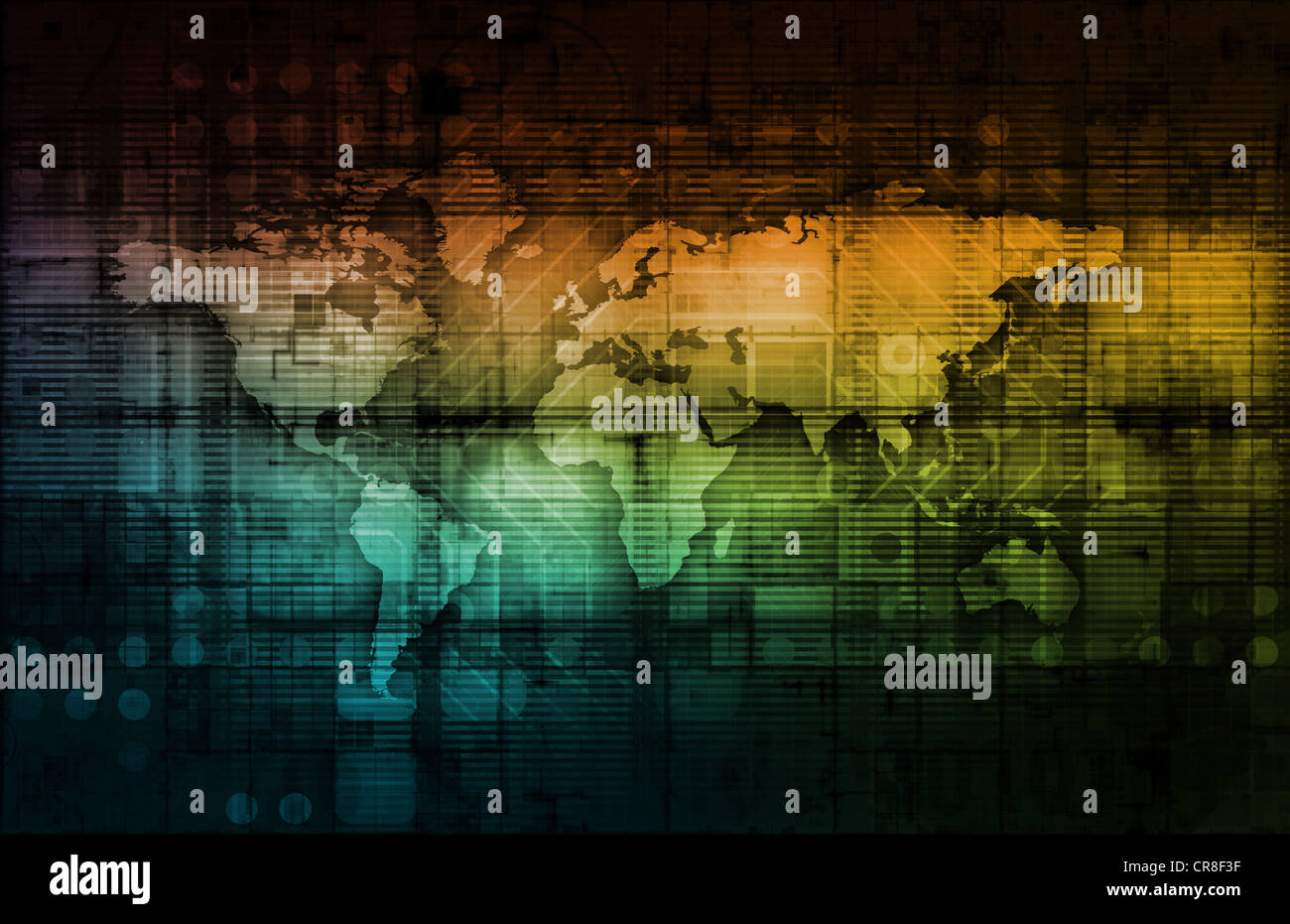Panoramica sulla gestione dei processi aziendali e dei dati Foto Stock