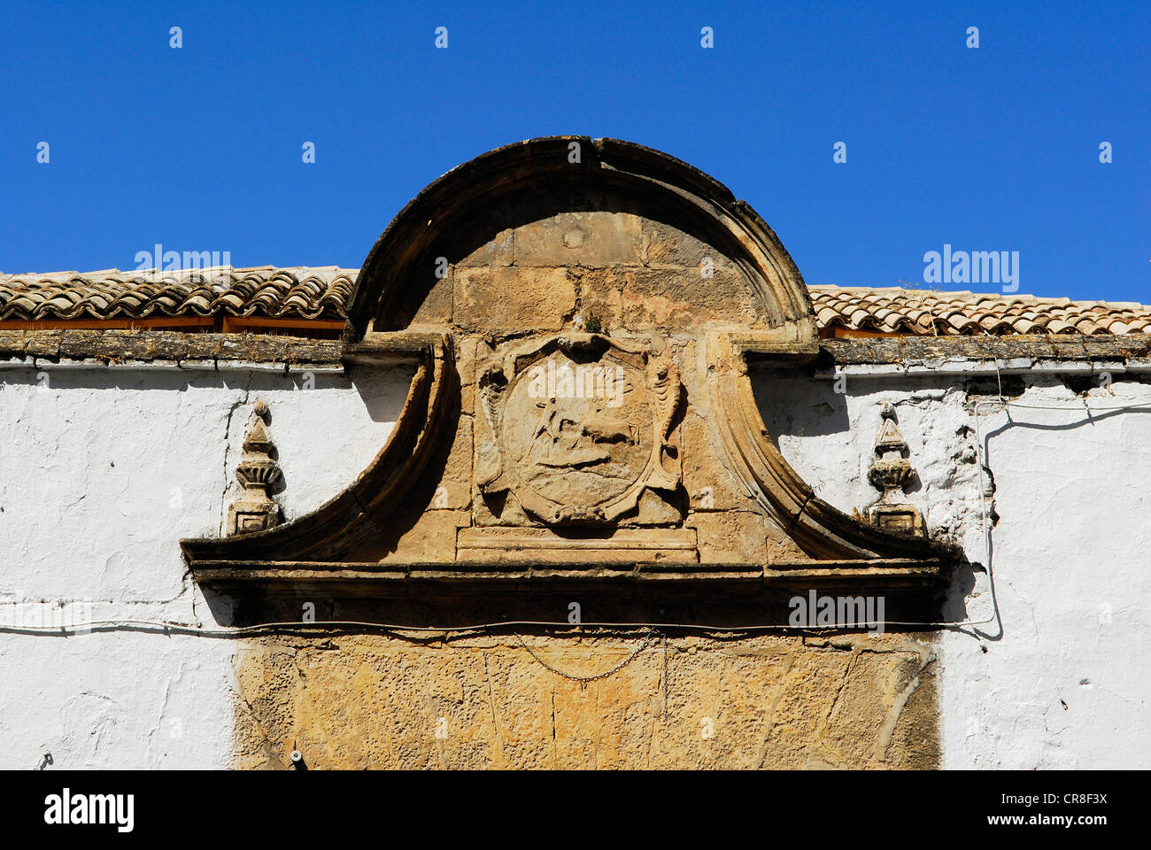 Spagna, Andalusia, provincia di Jaén, Ubeda, città patrimonio mondiale dell'UNESCO, arene, durante le corride, Plaza de toros Foto Stock