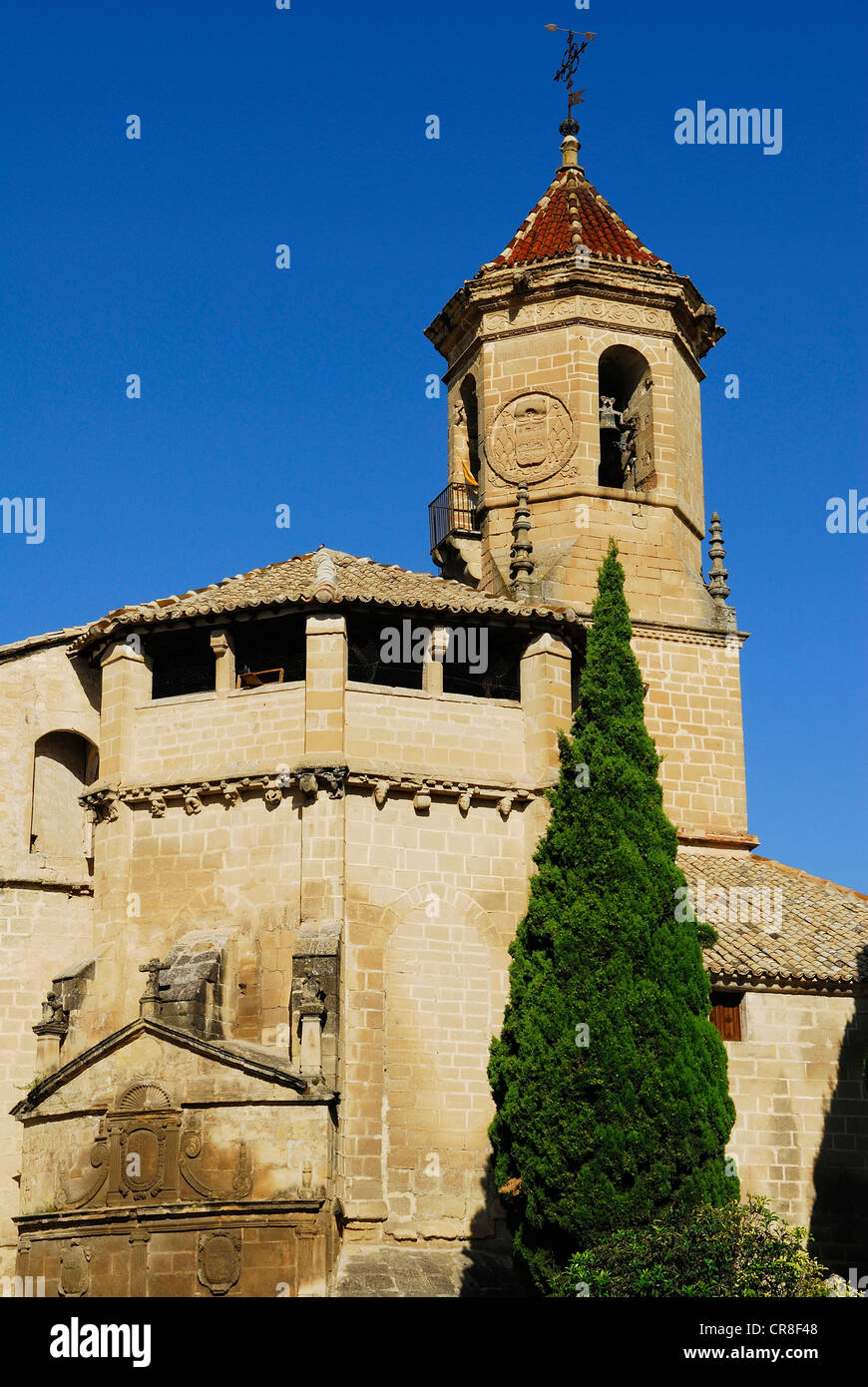 Spagna, Andalusia, provincia di Jaén, Ubeda, città patrimonio mondiale dell'UNESCO, 1 maggio Square, San Paolo Chiesa Foto Stock
