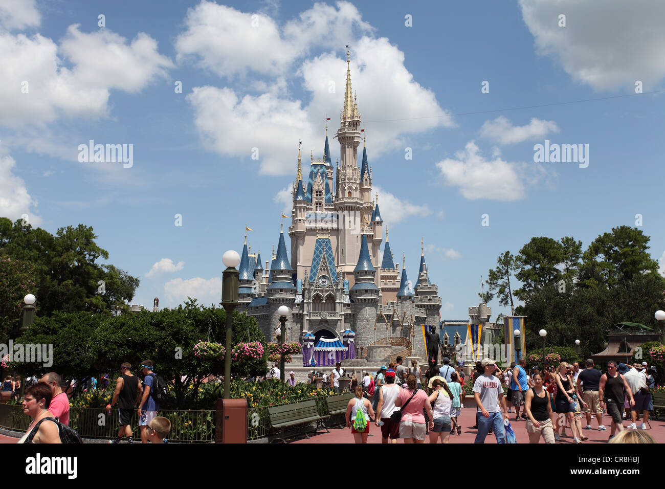 Cinderella Magic Castle al Magic Kingdom, Disney World, a Orlando Foto Stock