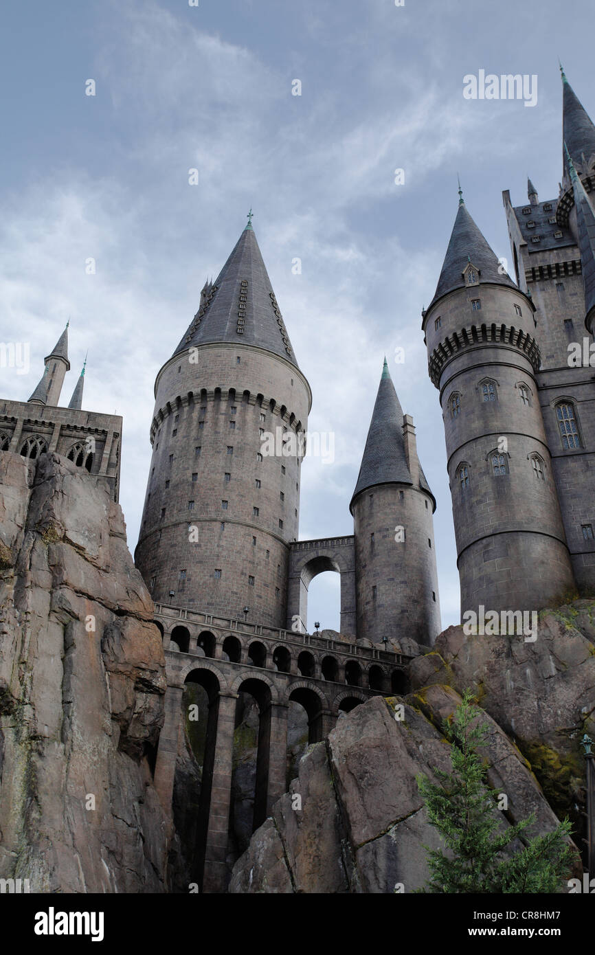 La scuola di Hogwarts presso gli Universal Studios Foto Stock