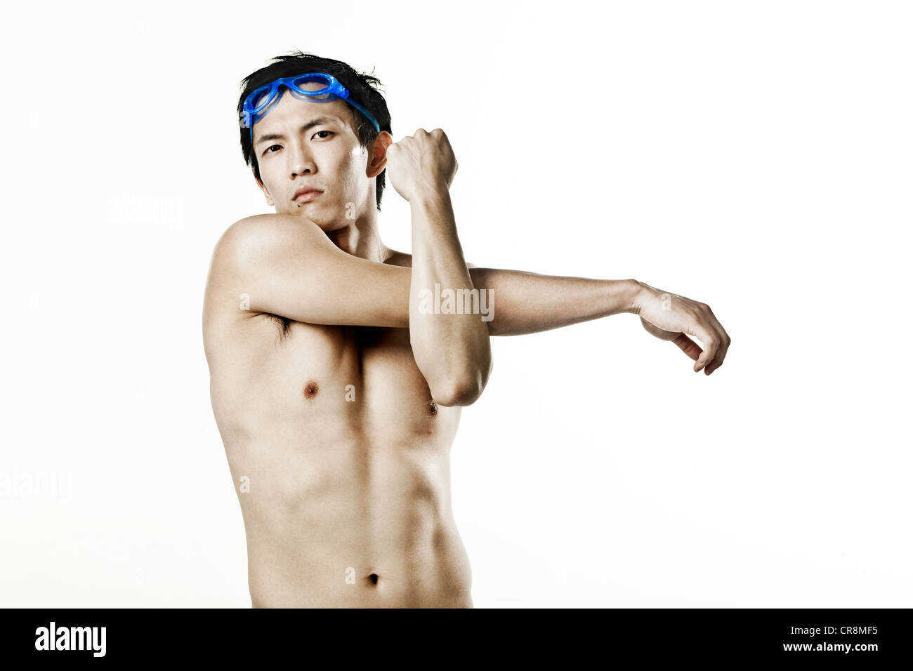 Nuotatore braccio stiro, ritratto Foto Stock