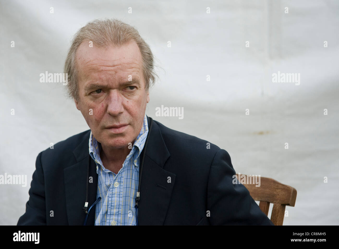 Martin Amis, romanziere britannico raffigurato all'Telegraph Hay Festival 2012, Hay-on-Wye, Powys, Wales, Regno Unito Foto Stock