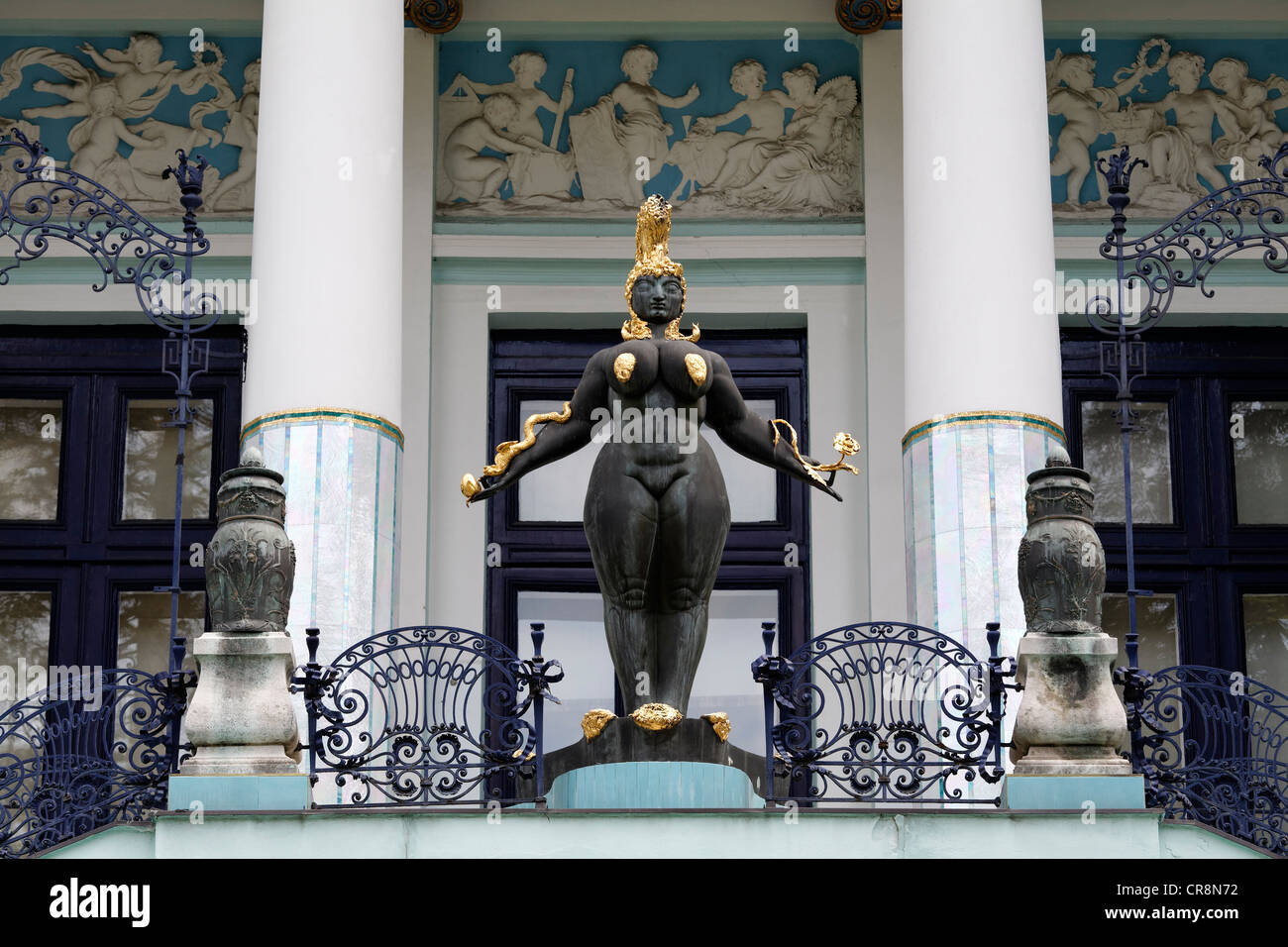 Ernst Fuchs museo, ex dimora di architetto Otto Wagner, Gruenderzeit, Vienna, Austria, Europa PublicGround Foto Stock