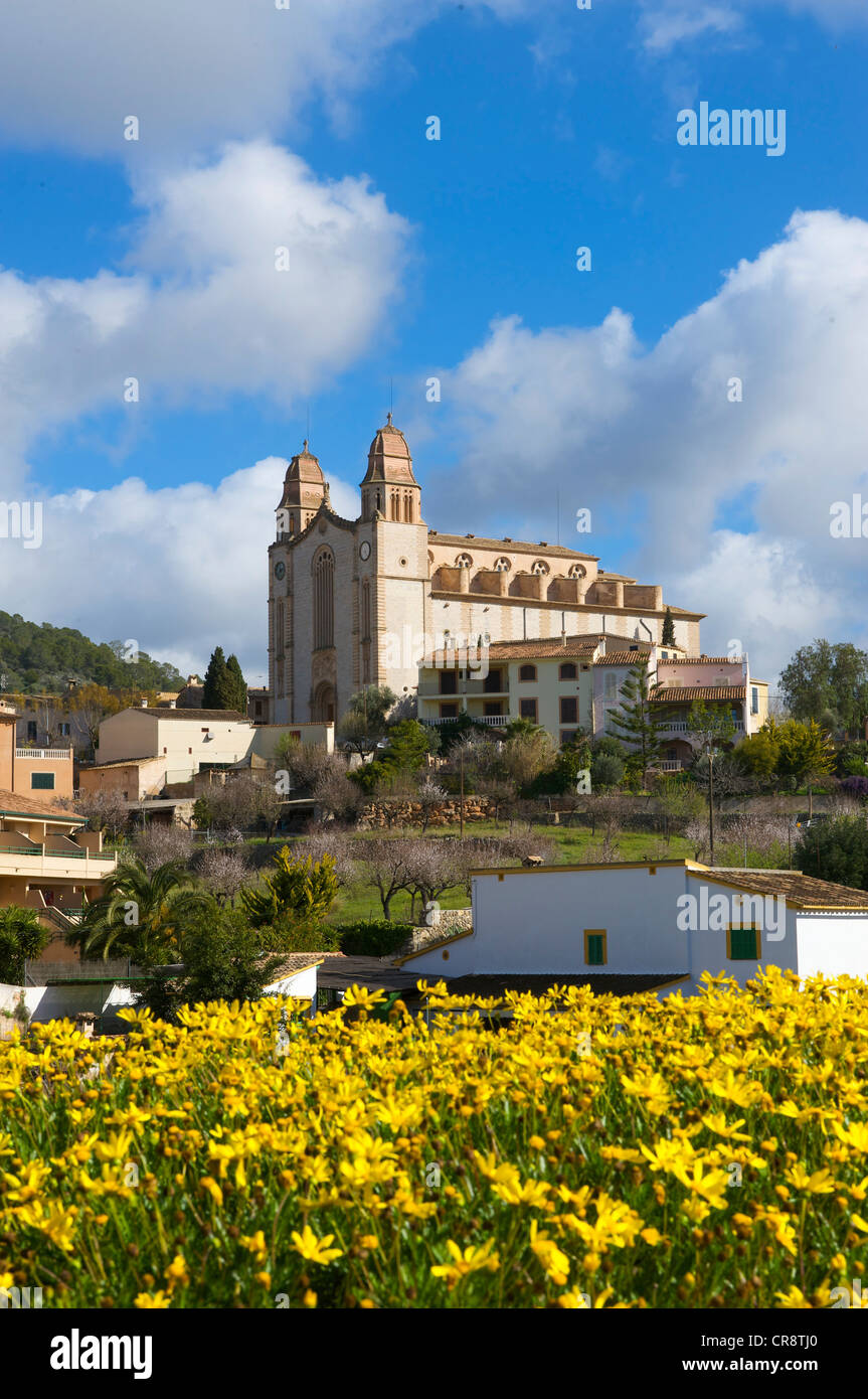 Chiesa di Calvia, Maiorca, isole Baleari, Spagna, Europa Foto Stock