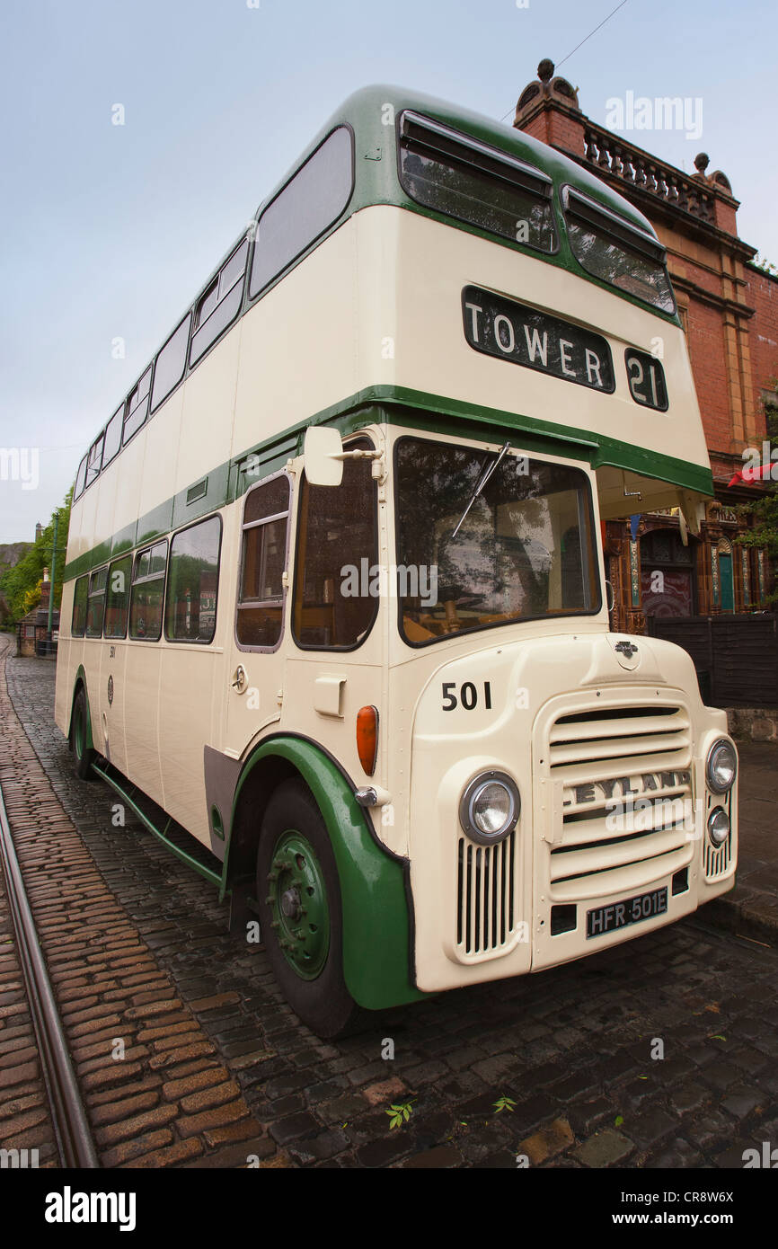 1967 Leyland Titan Bus (propulsori anteriore double decker) Foto Stock