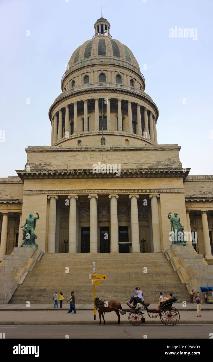 Capitol, l'Avana, patrimonio mondiale dell UNESCO, Cuba Foto Stock