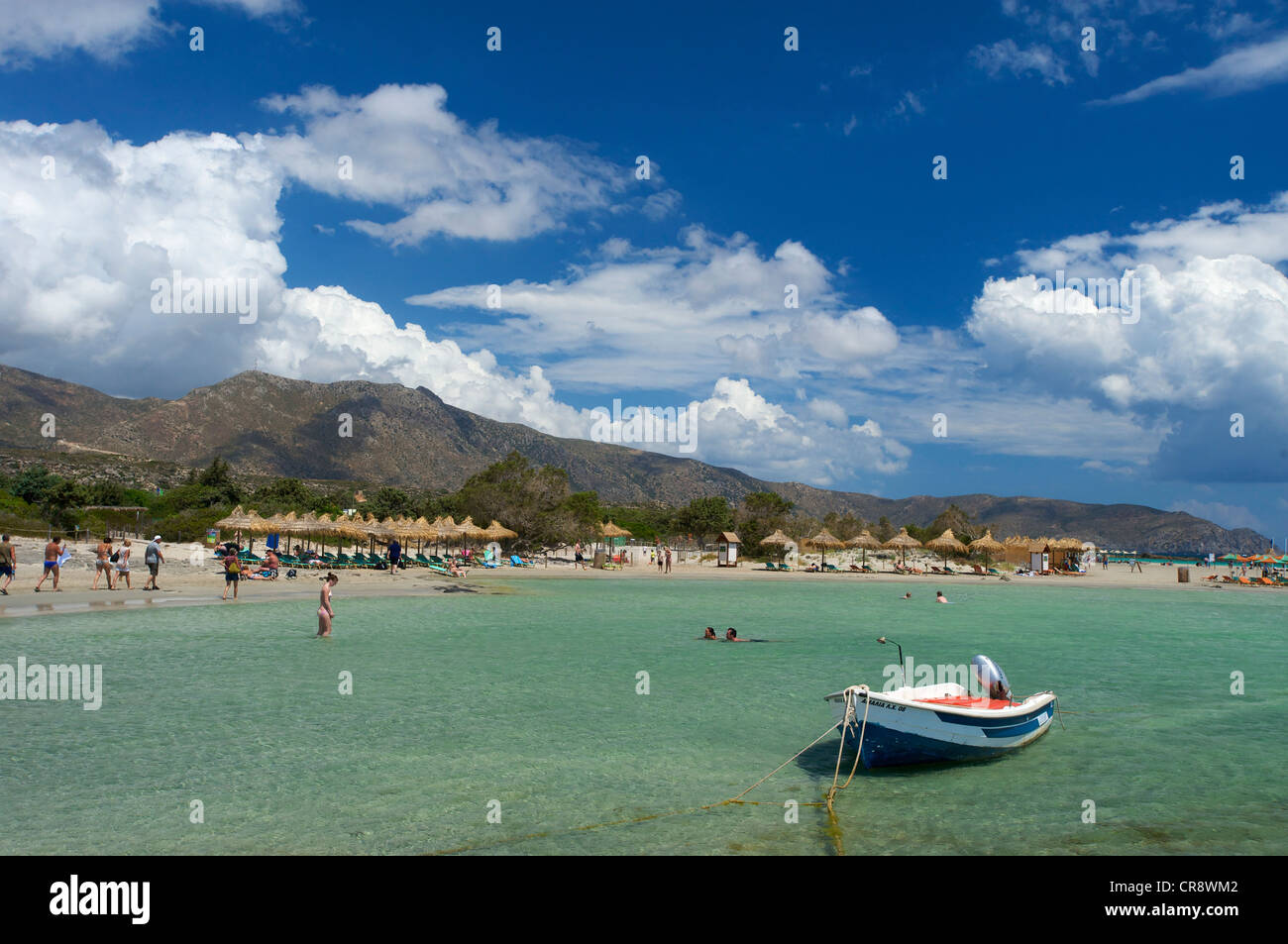 Elafonisi Beach, a sud-ovest della costa, Creta, Grecia, Europa Foto Stock