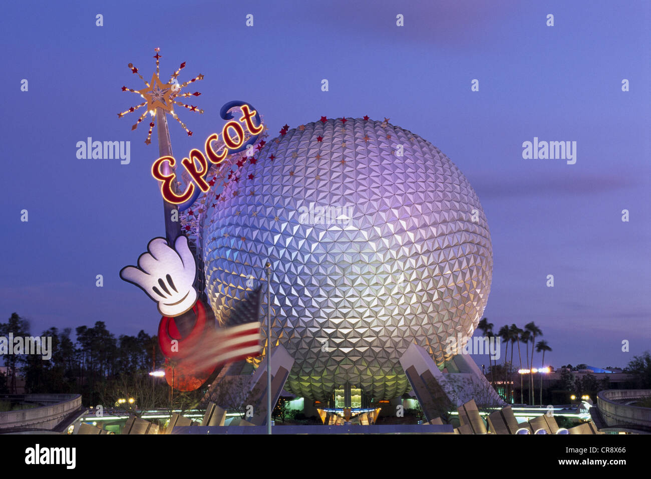 Epcot Center, il parco a tema Disneyland, Orlando, Florida, Stati Uniti d'America Foto Stock