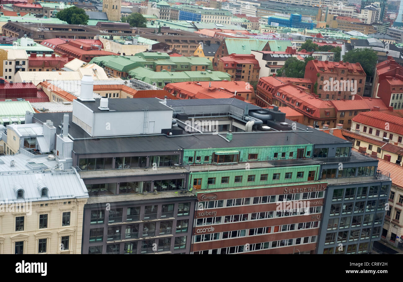 Göteborg, Svezia visto dal porto Foto Stock