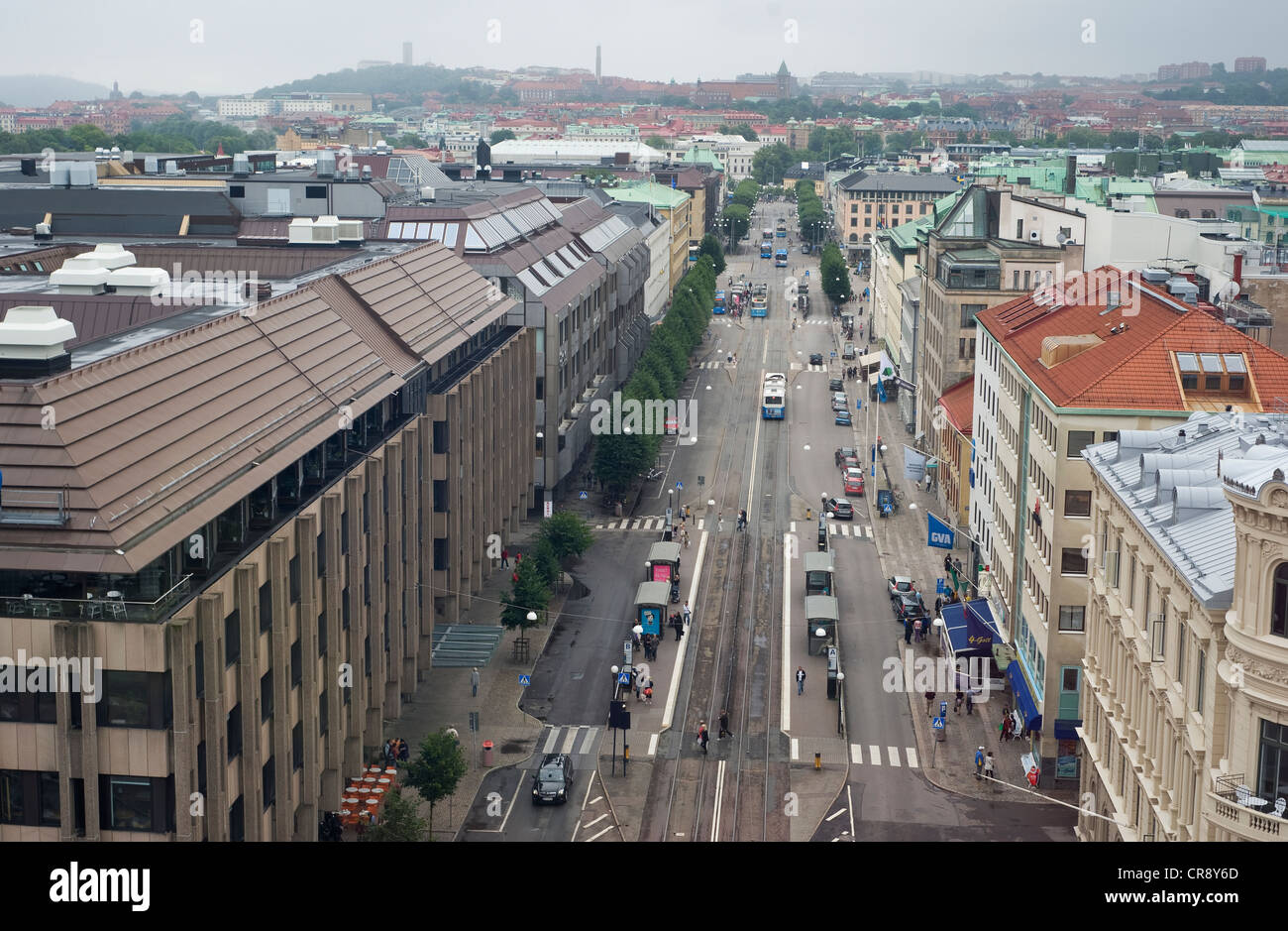 Göteborg, Svezia visto dal porto Foto Stock