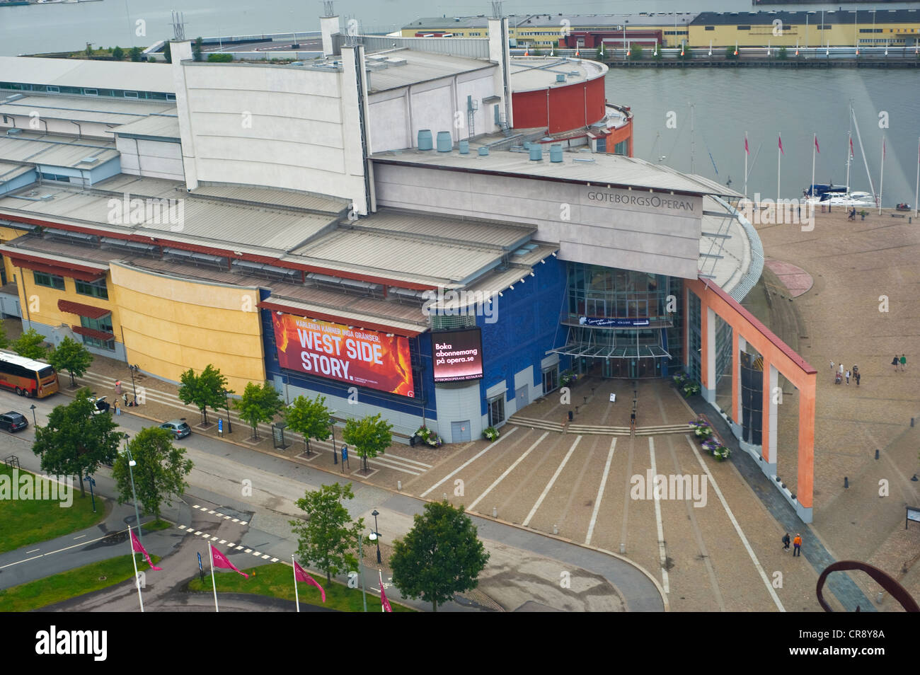 Göteborg, Svezia visto dal porto Foto Stock