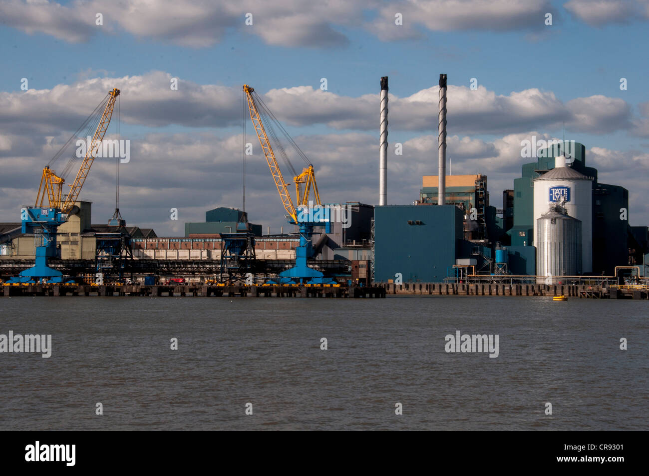 Tate and Lyle fabbrica di zucchero a Londra Foto Stock