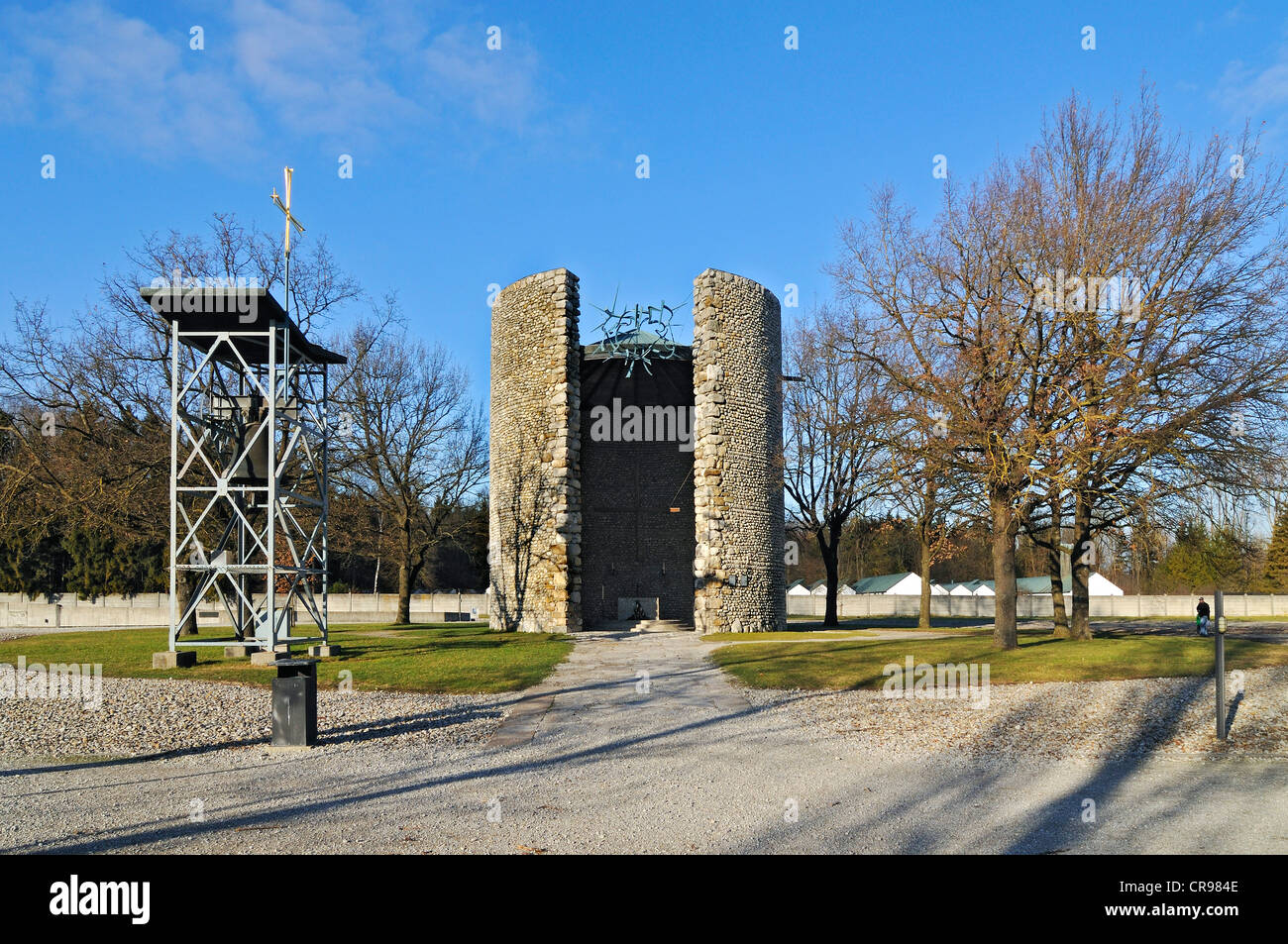 Todesangst-Christi-Kapelle, agonia mortale di Cristo Cappella, campo di concentramento di Dachau, Dachau vicino a Monaco di Baviera Foto Stock