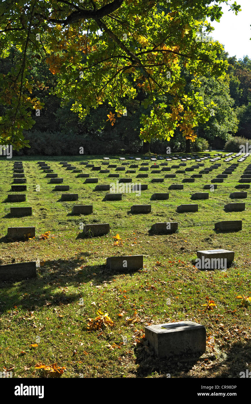 Lapidi, cimitero militare italiano di Monaco di Baviera, Germania, Europa Foto Stock