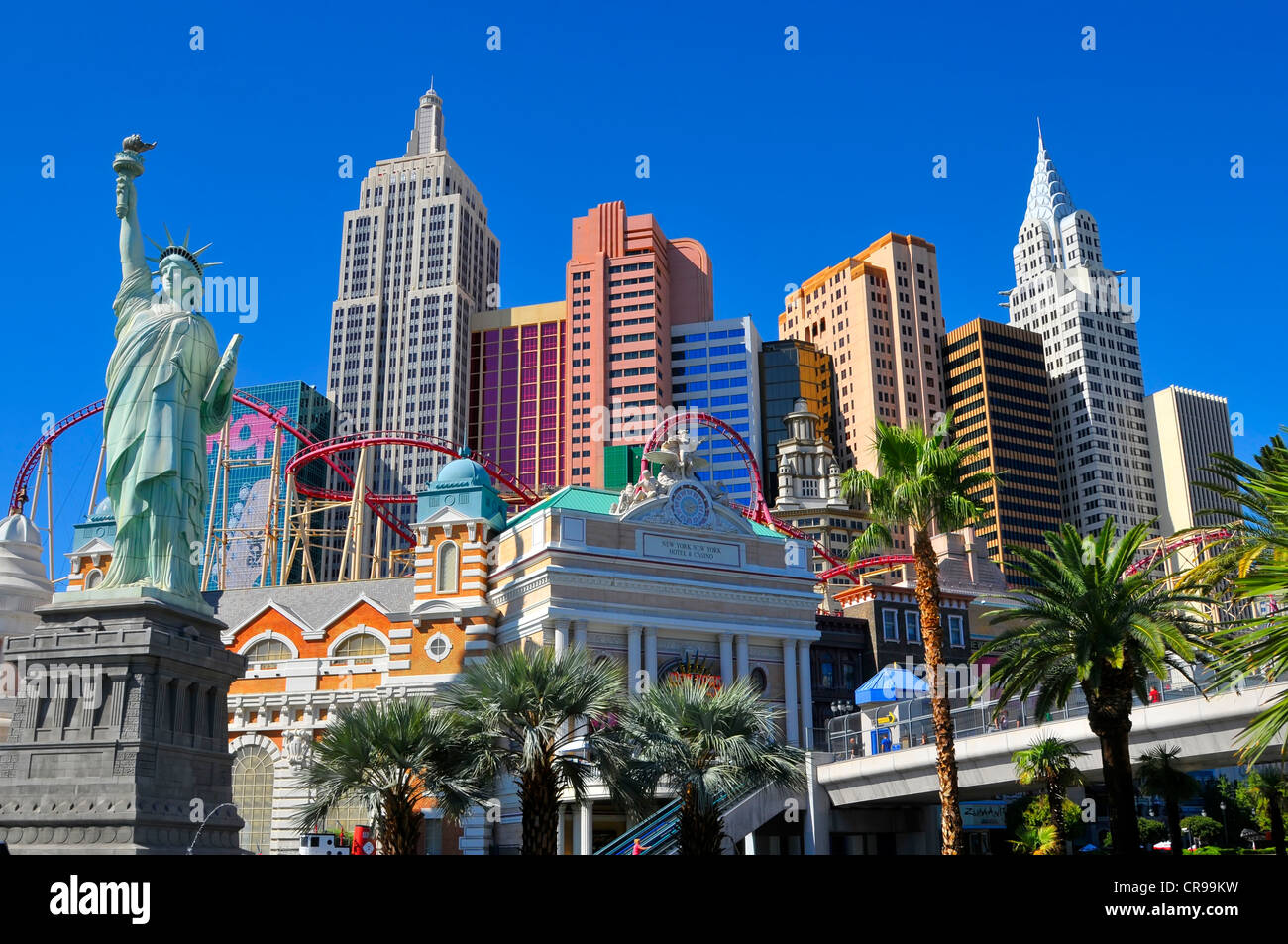 New York New York skyline di Casino Las Vegas Nevada città del peccato capitale di gioco d'azzardo NV Foto Stock