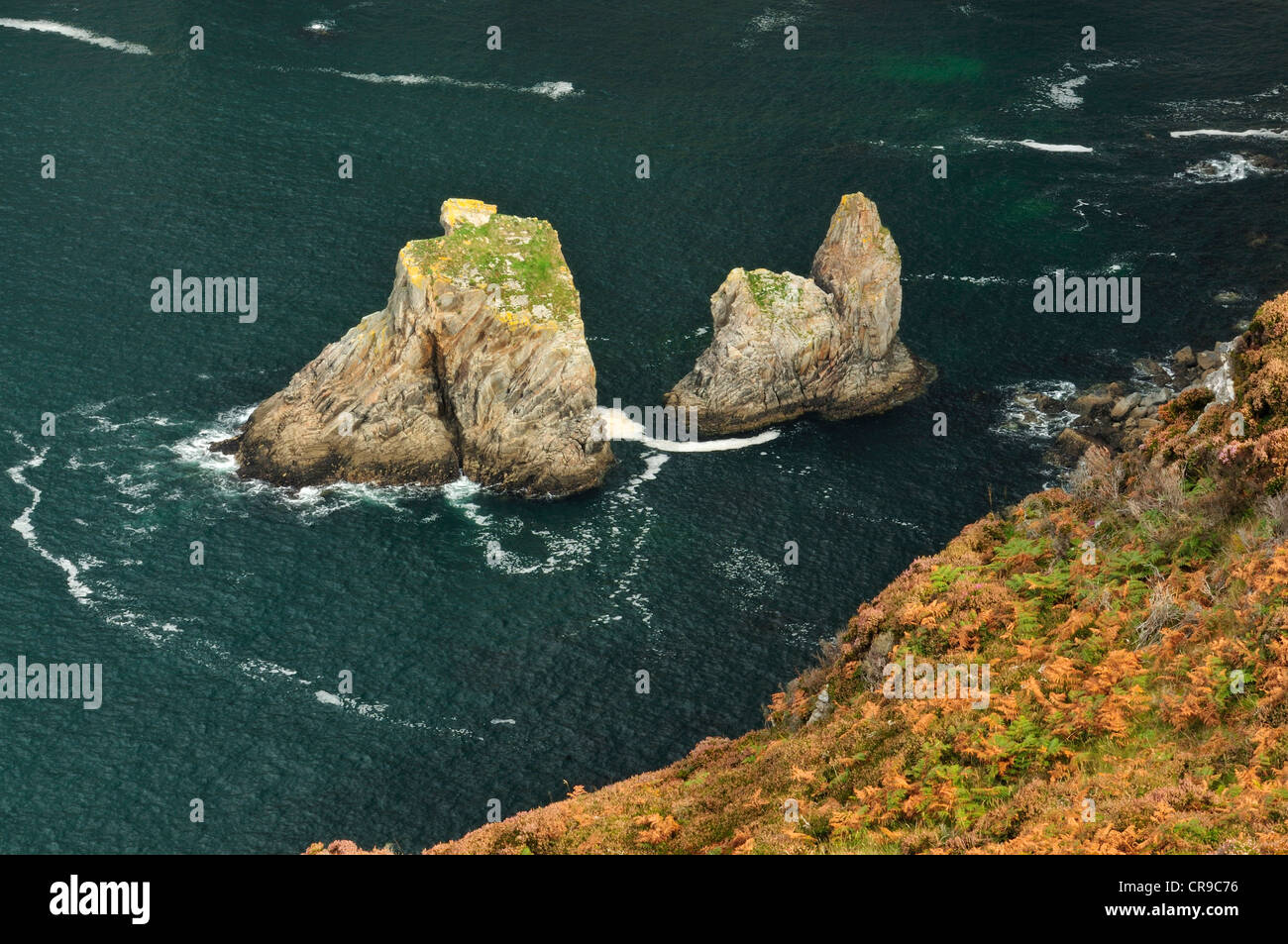 Slieve League, rupi più alte in Europa, Bunglass Point, County Donegal, Repubblica di Irlanda, Europa Foto Stock