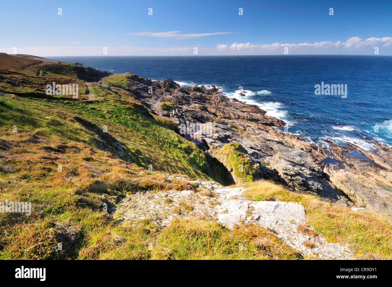 Malin Head, County Donegal, Repubblica di Irlanda, Europa Roberto Nistri orizzontale di paesaggi cliff Foto Stock