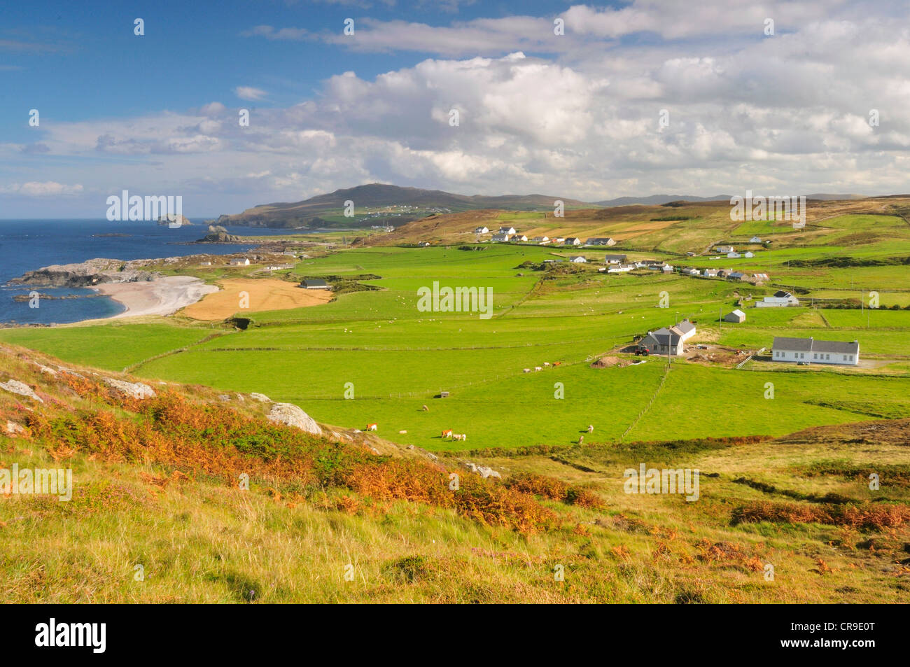 Malin Head, County Donegal, Repubblica di Irlanda, Europa Roberto Nistri orizzontale di paesaggi cliff Foto Stock