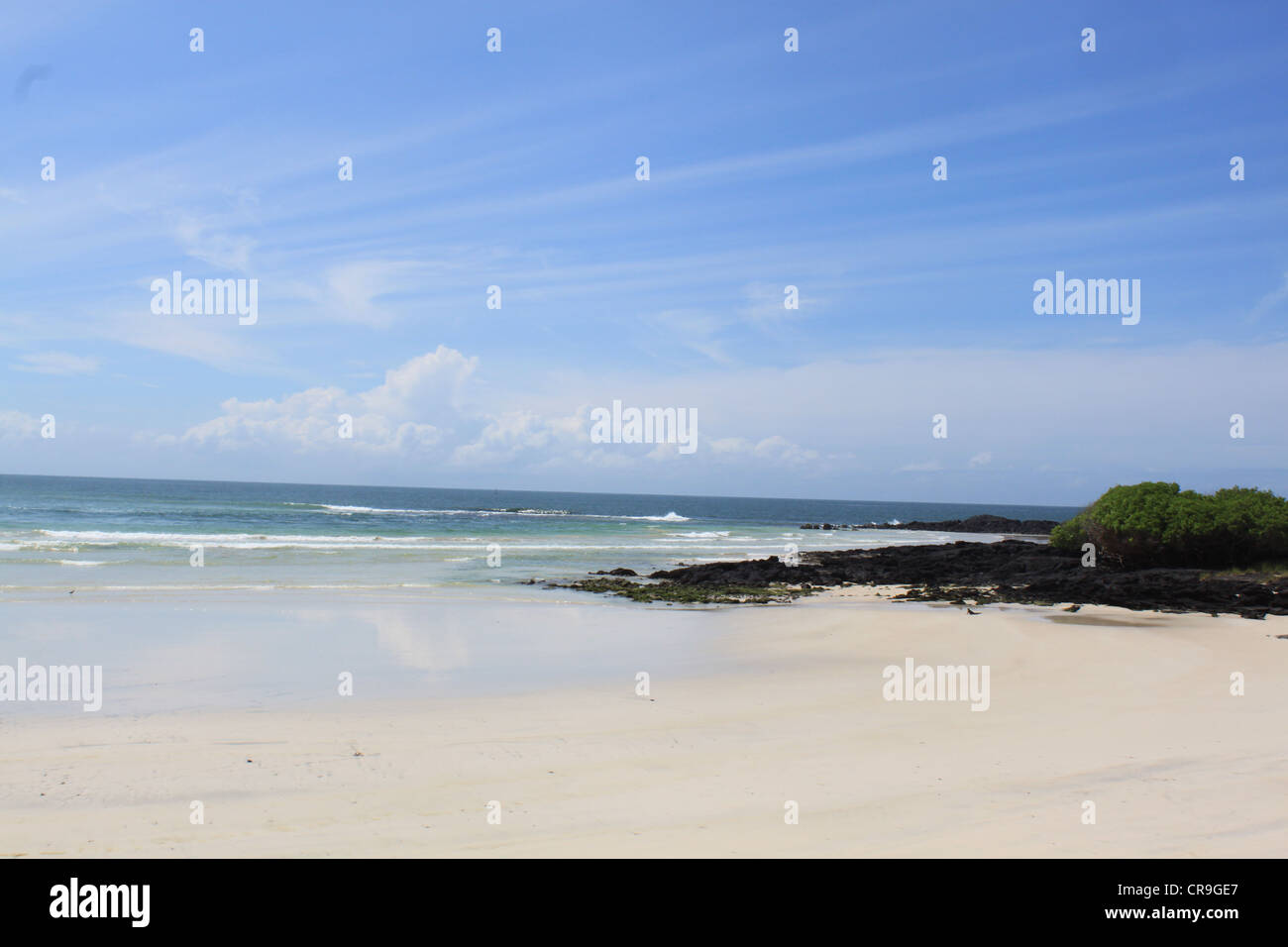 Il vuoto di spiaggia di sabbia bianca della tua immaginazione Foto Stock