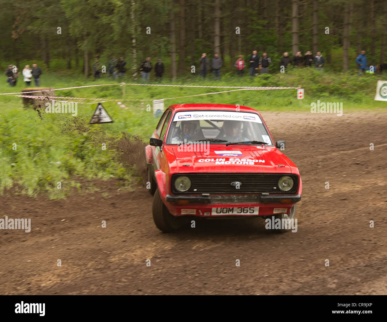 La Skoda Rainworth Dukeries Rally 2012 nella Foresta di Sherwood, Nottinghamshire Foto Stock