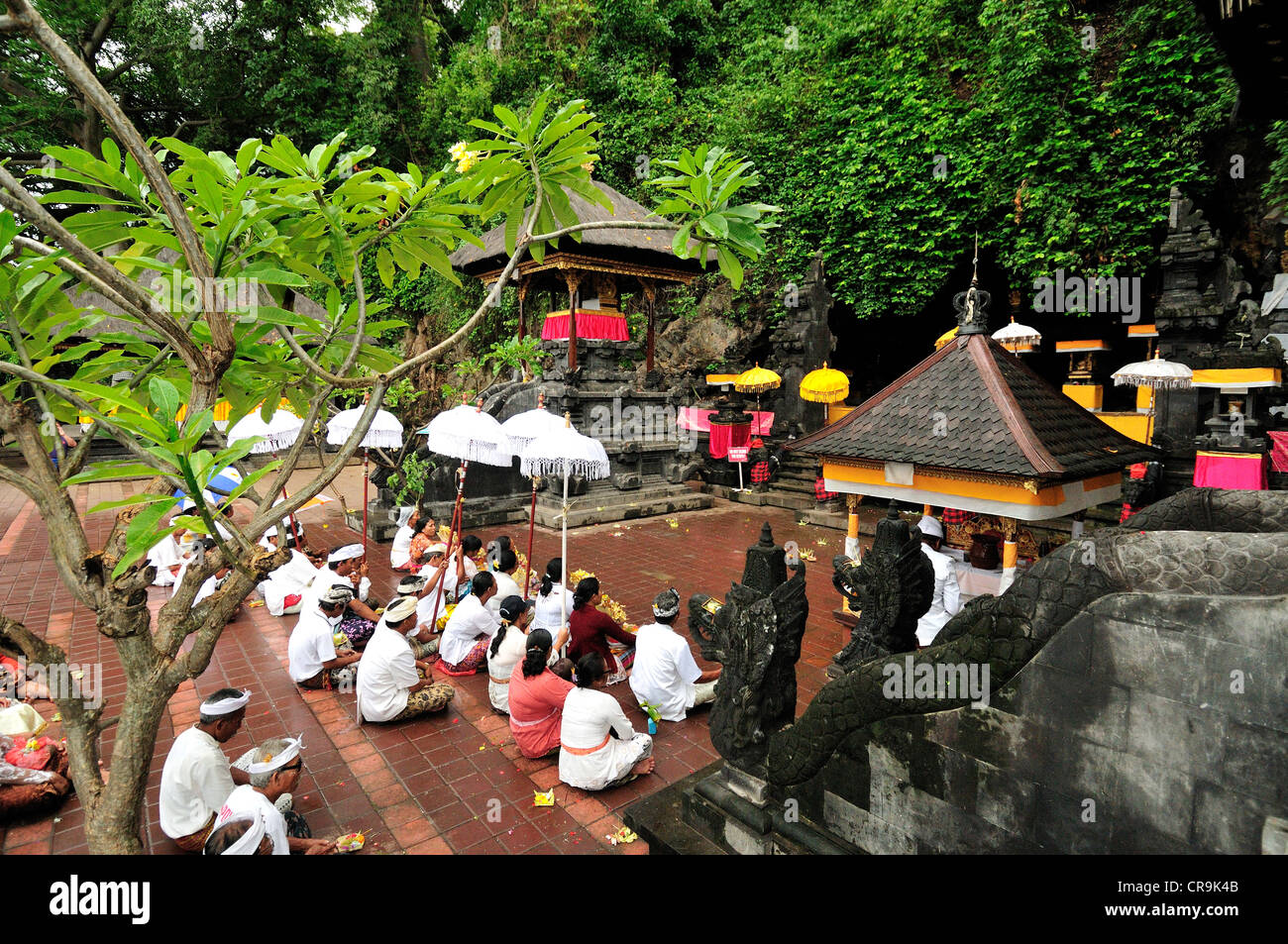 Goa Lawah Tempio, la bat tempio nella grotta, Bali, Indonesia, Asia Foto Stock