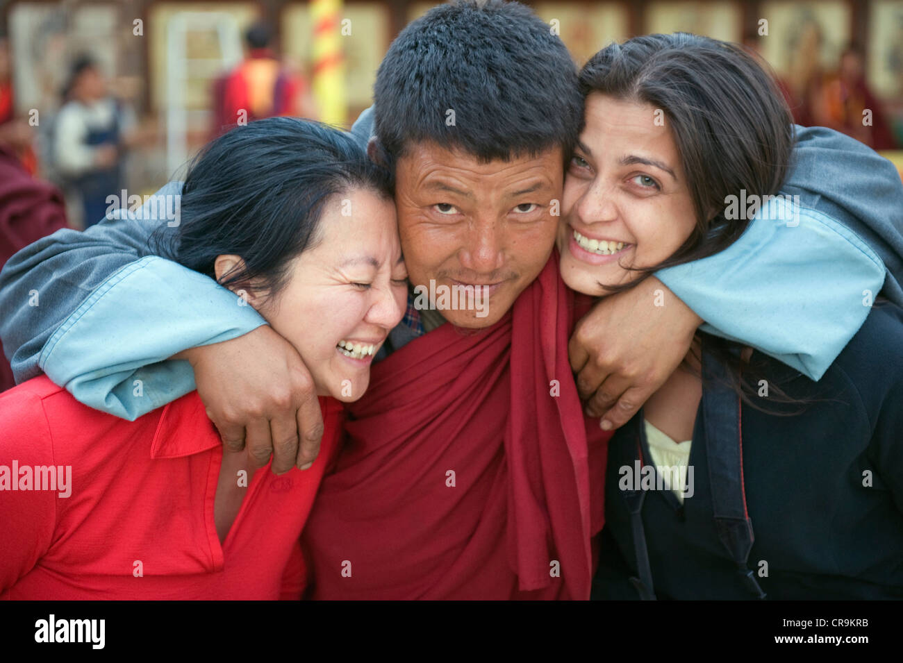Gangtey Gompa Monastero, Phobjikha valley, Bhutan, Asia Foto Stock